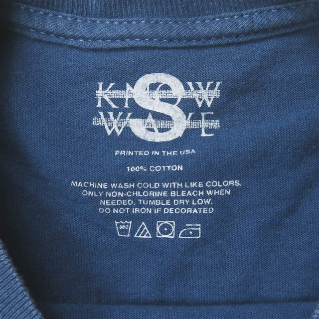 KNOW WAVE × LQQK STUDIO ロゴ Tシャツ