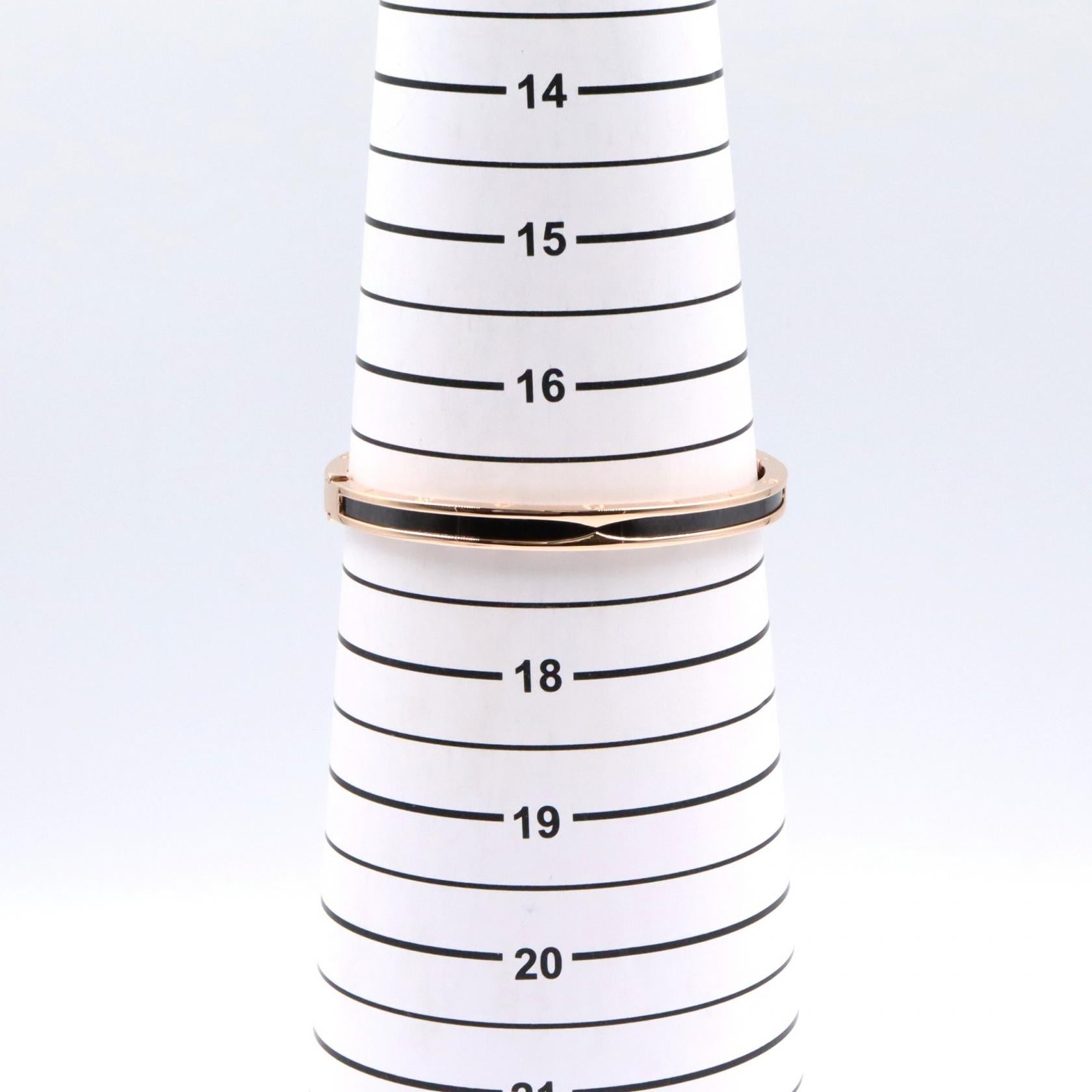 ブルガリ B-zero1 K18PG セラミック バングル サイズ 17