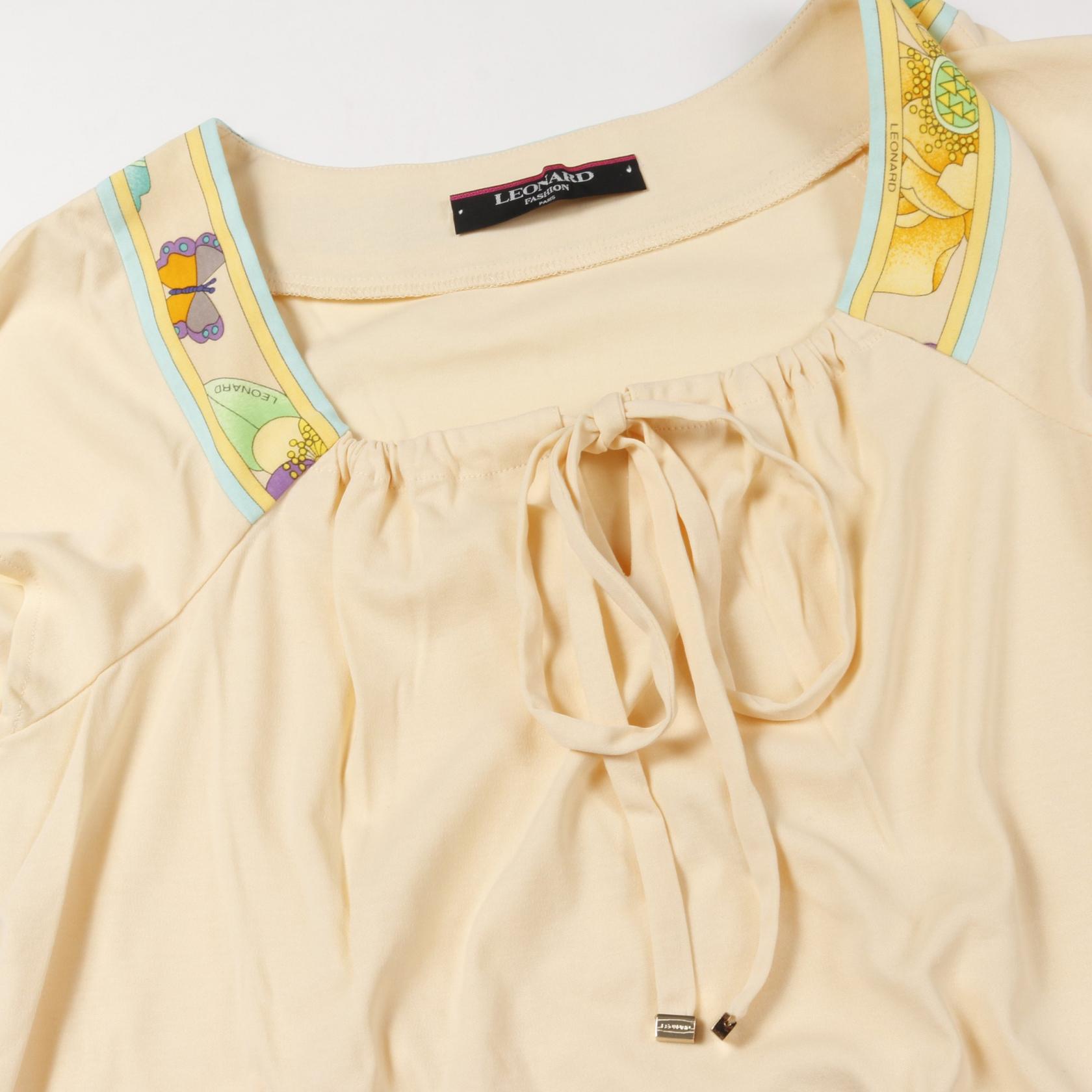 LEONARD FASHION コットン ドレス