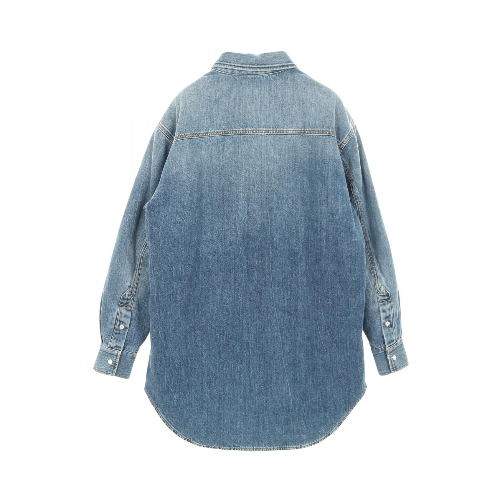 グッチ Washed Organic Denim Shirt コットンジャケット