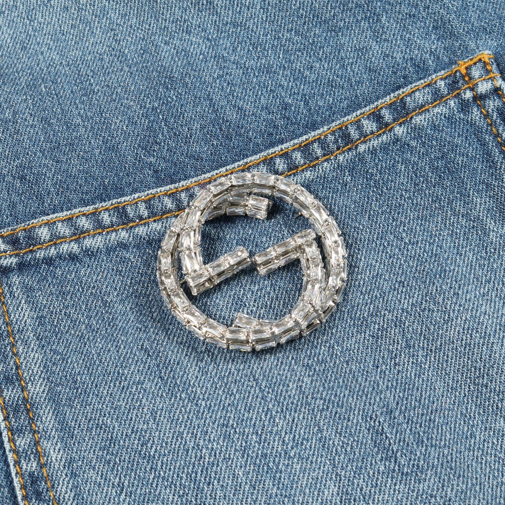 グッチ Washed Organic Denim Shirt コットンジャケット