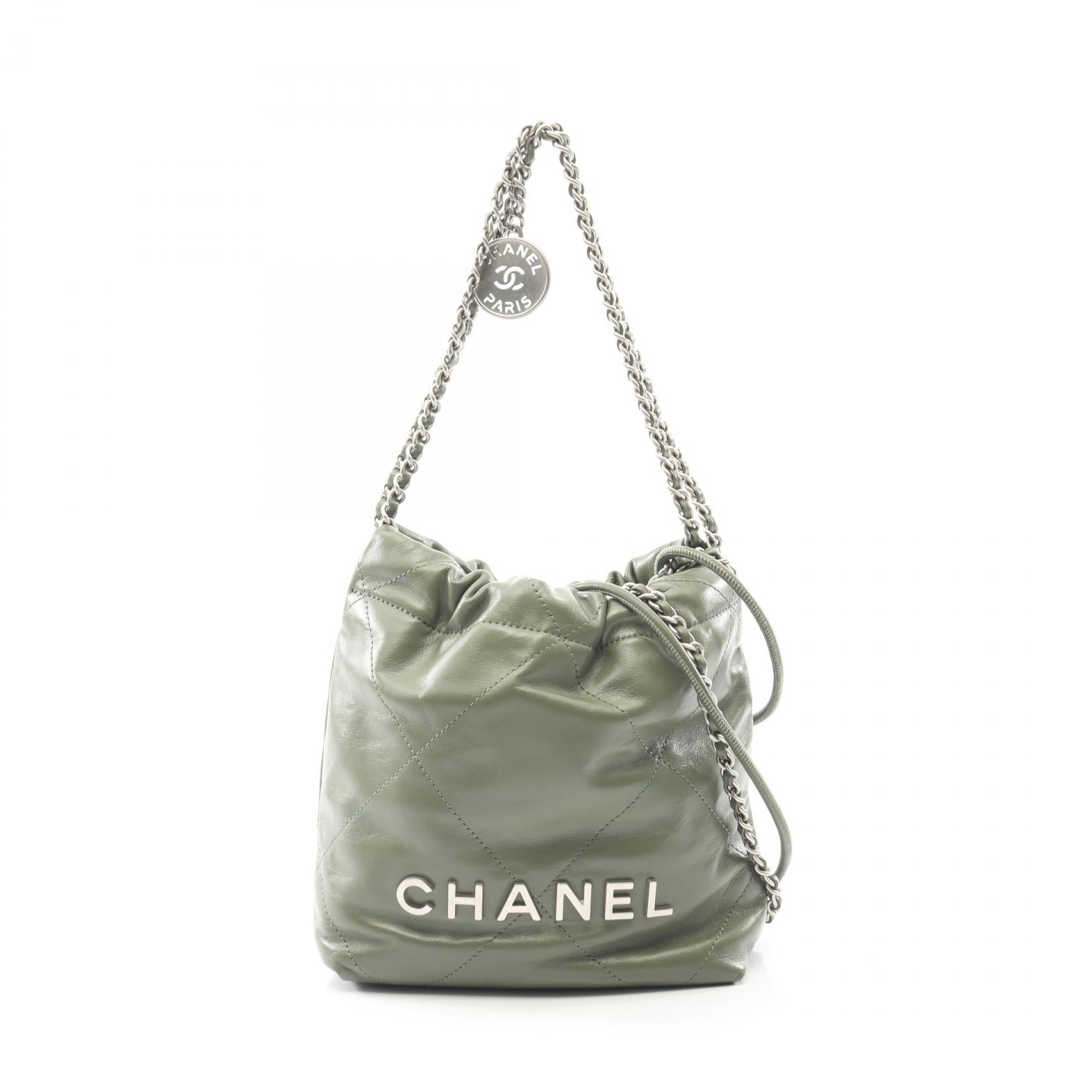 シャネル CHANEL 22 レザー ショルダーバッグ