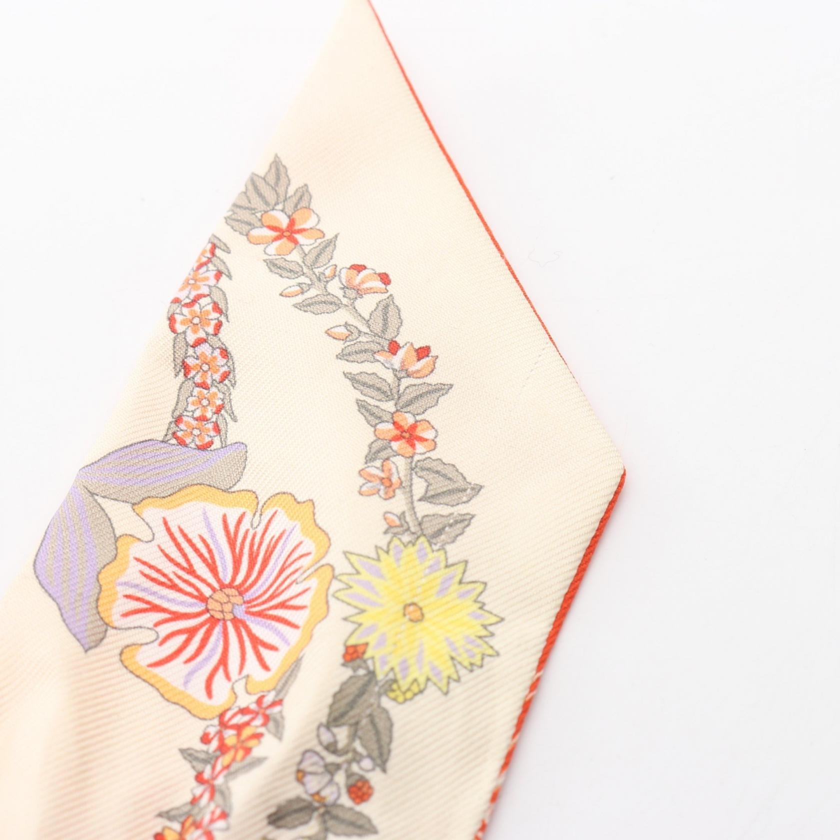 エルメス ツイリー BRIDES de GALA en fleurs シルクスカーフ