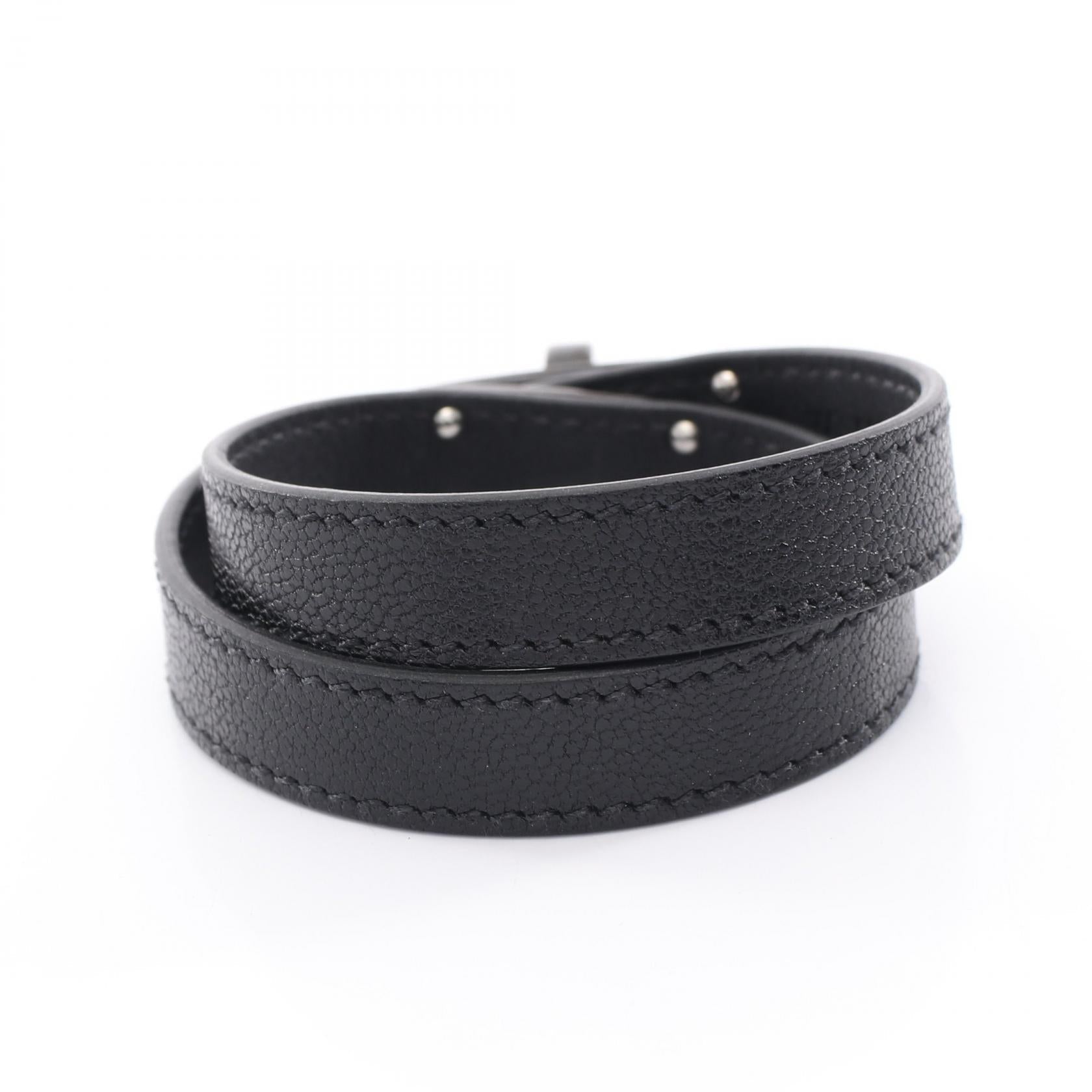 エルメス ケリーブレスレットドゥブルトゥール レザーブレスレット