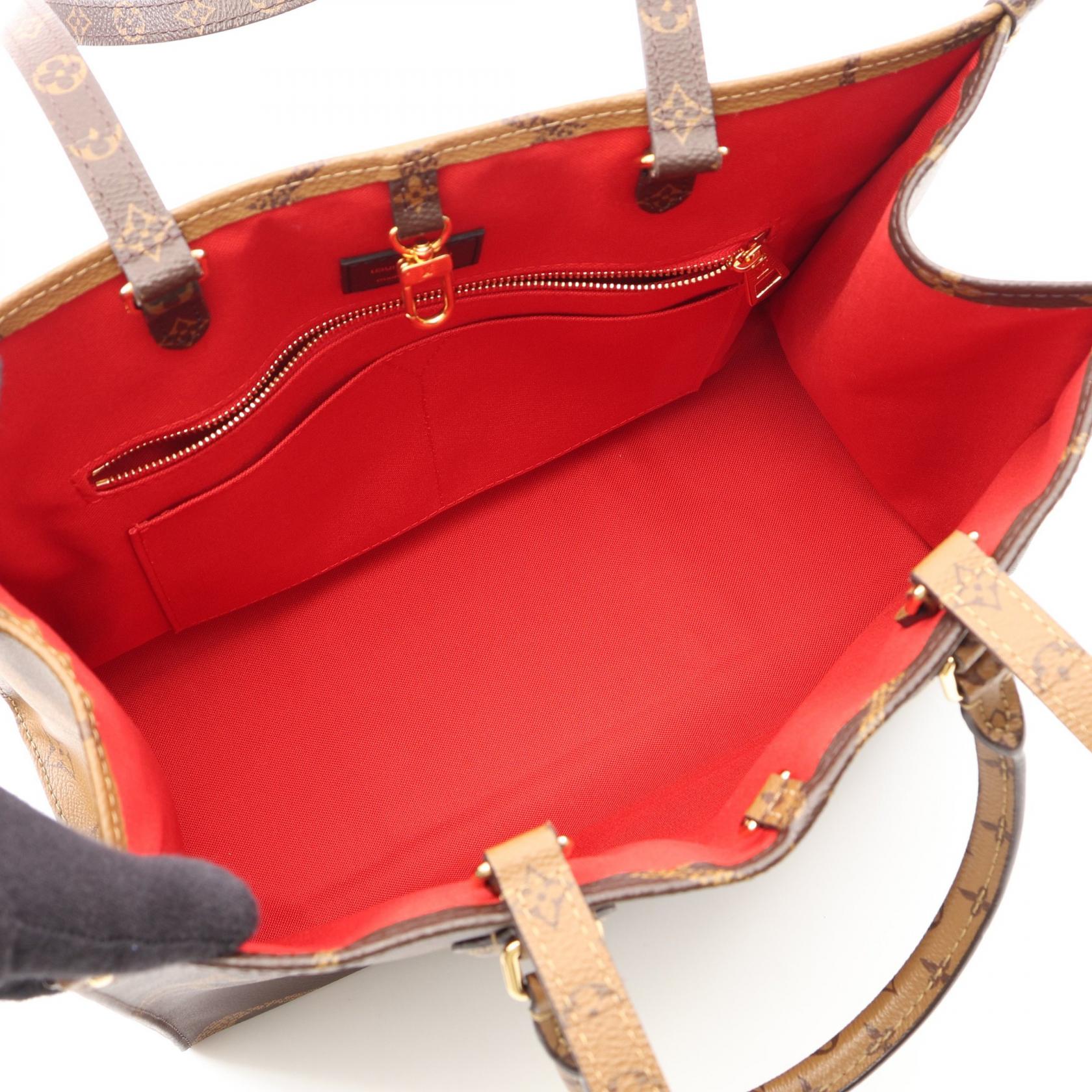 ルイヴィトン オンザゴーMM モノグラムジャイアントリバース トートバッグ