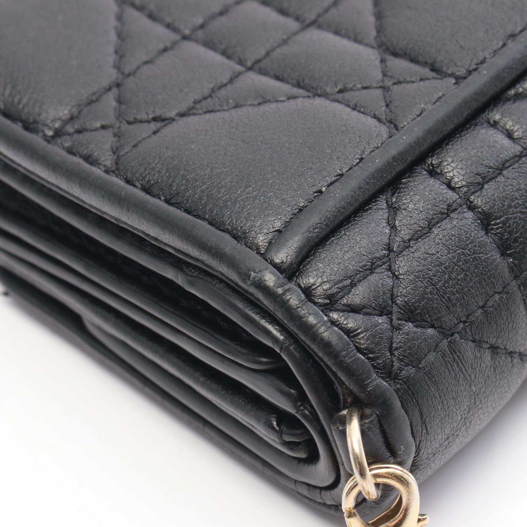 クリスチャンディオール LADY DIOR レザー長財布