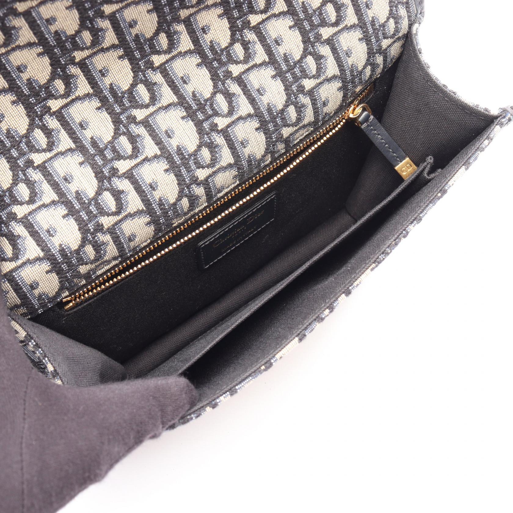 ディオール 30 MONTAIGNE オブリーク キャンバス レザー ショルダーバッグ