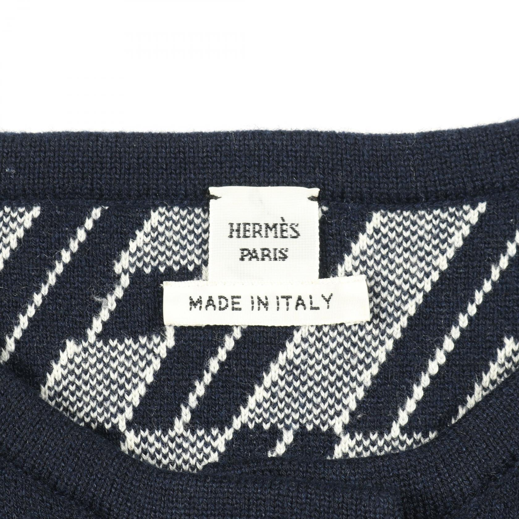 エルメス カシミヤ コットン ニットトップス