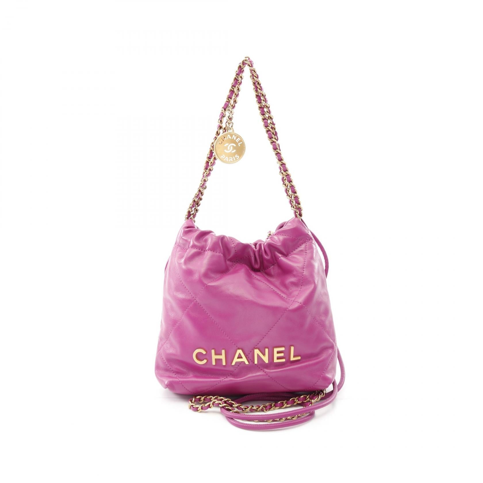 シャネル CHANEL 22 レザー ミニショルダーバッグ