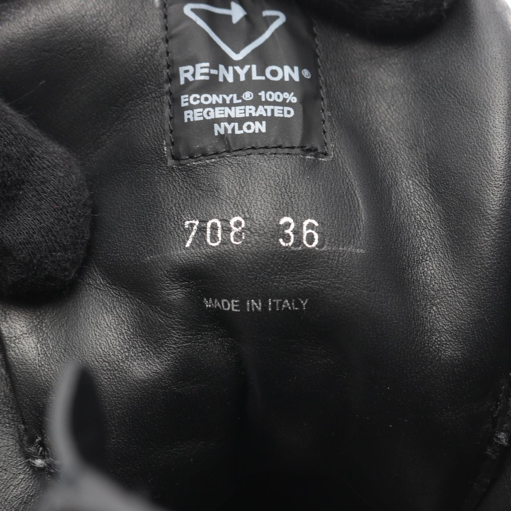プラダ Re-Nylon レザーブーツ
