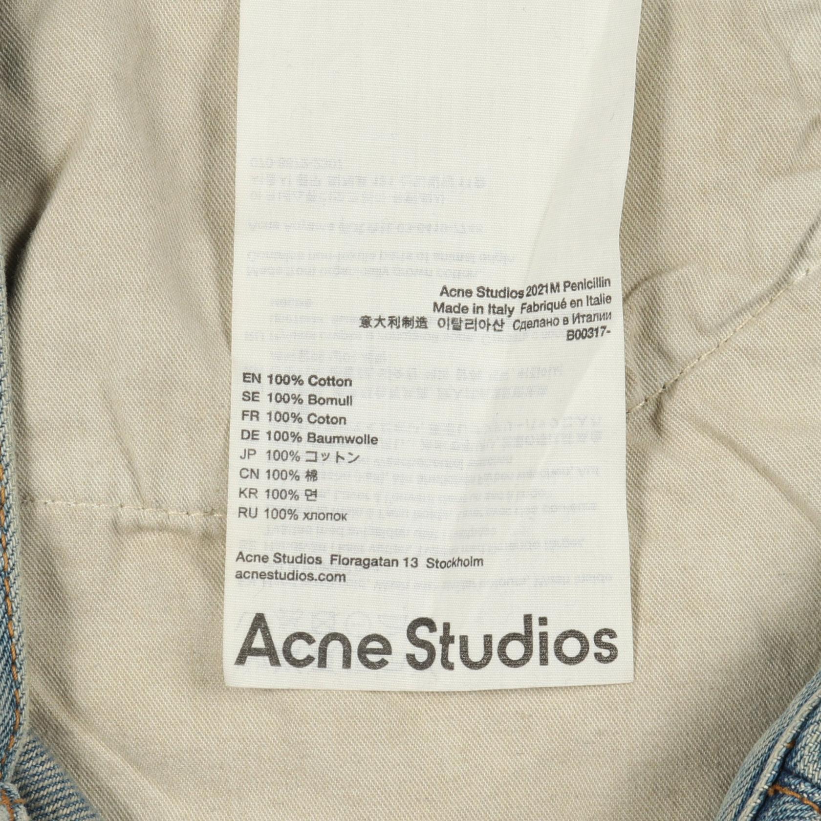 アクネストゥディオズ Penicillin distressed コットンデニムパンツ