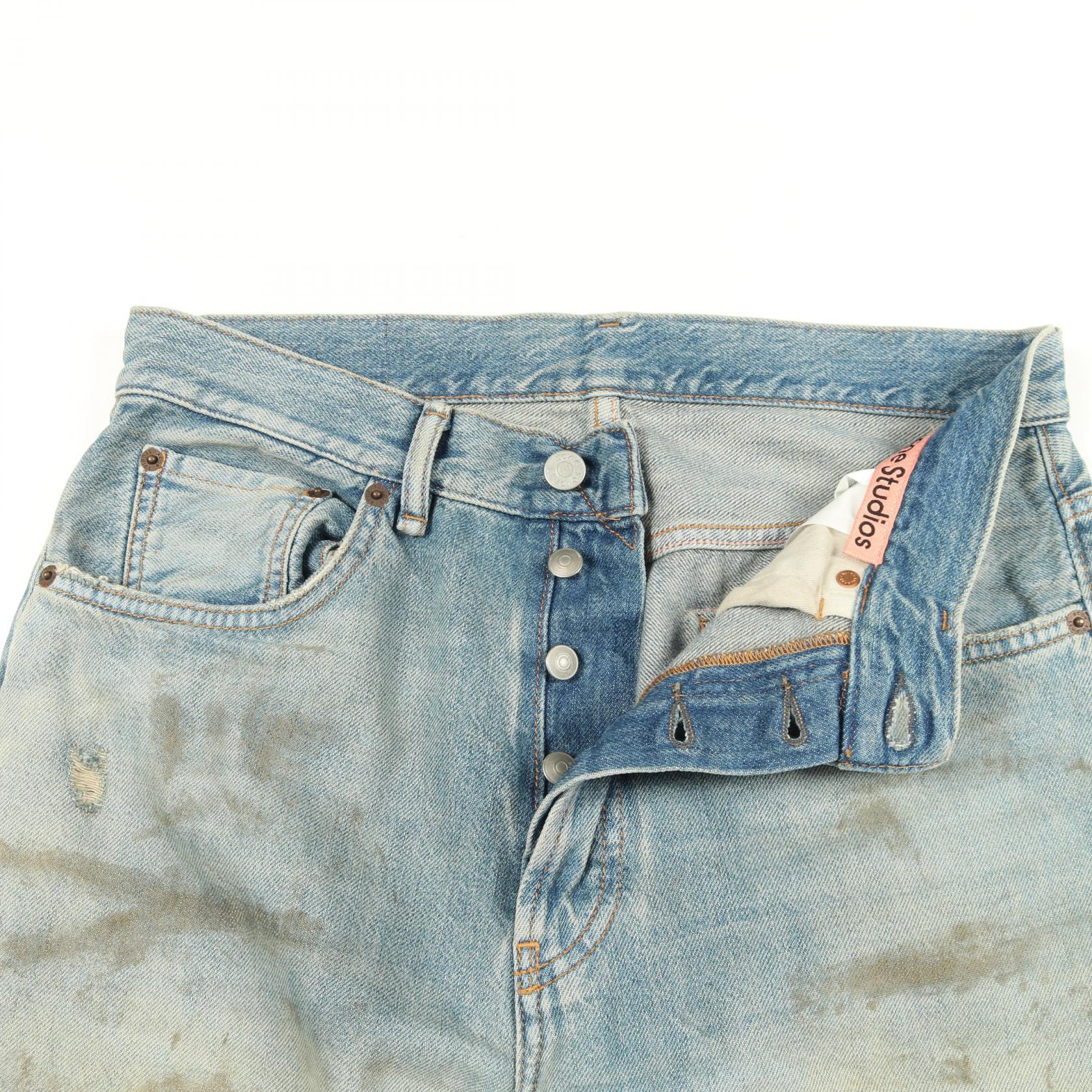 アクネストゥディオズ Penicillin distressed コットンデニムパンツ