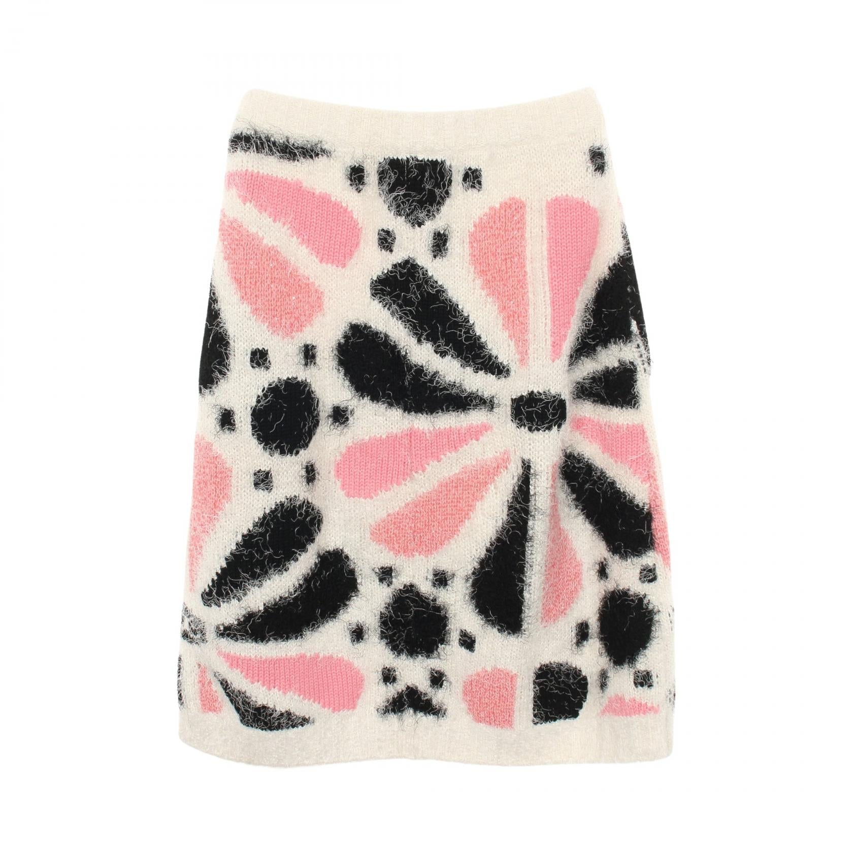 シャネル ココマーク カシミヤシルクスカート