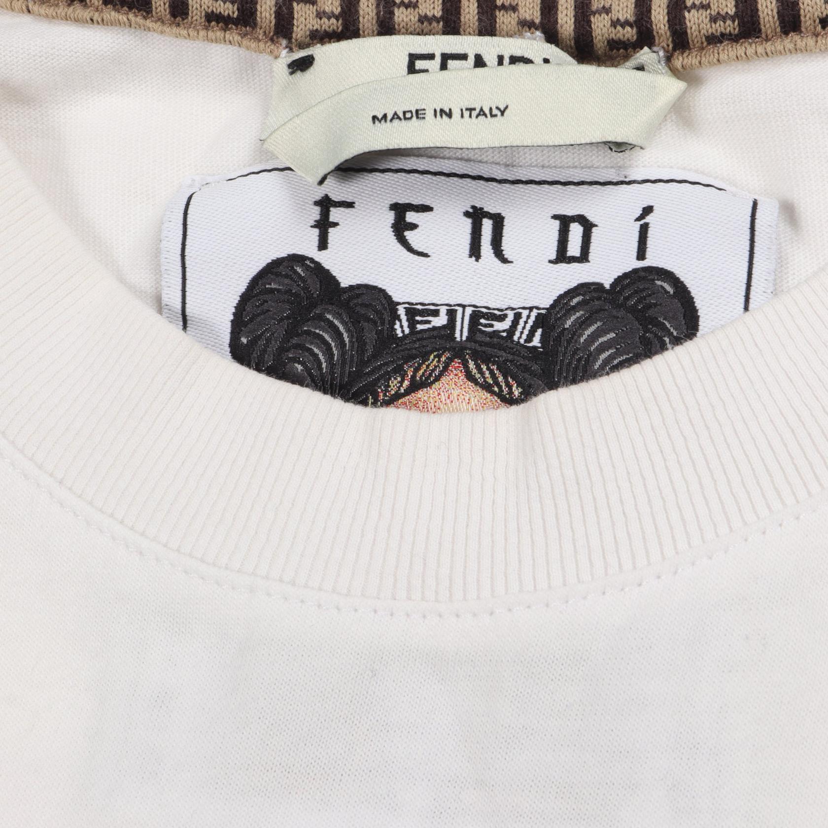フェンディ FENDI PRINTS ON コットン 半袖Tシャツ