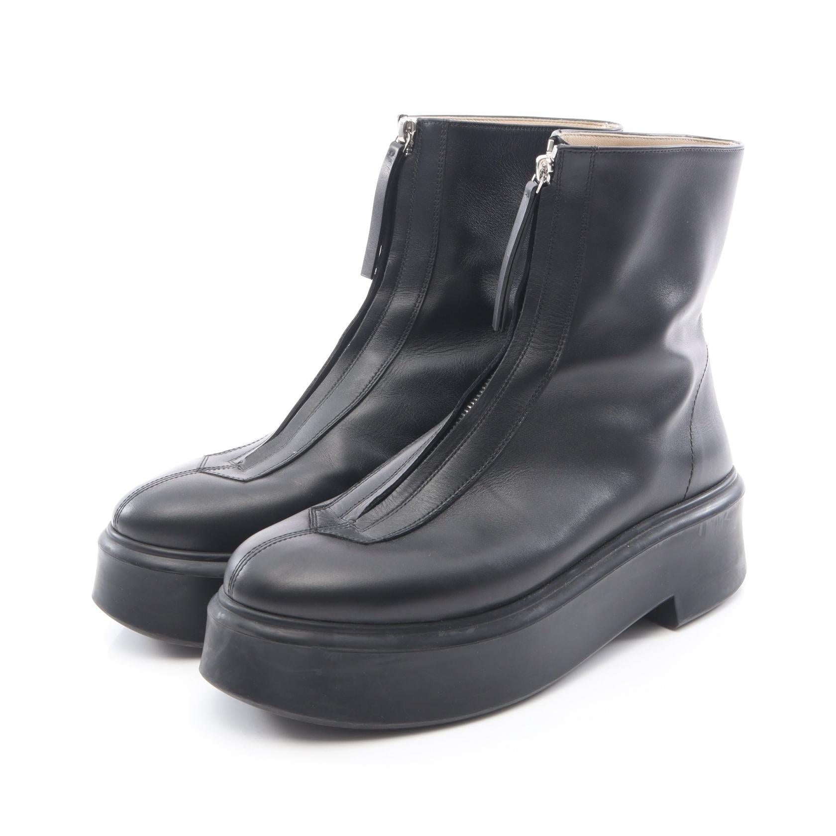 ザロウ Zipped Boot 1 レザー ブーツ