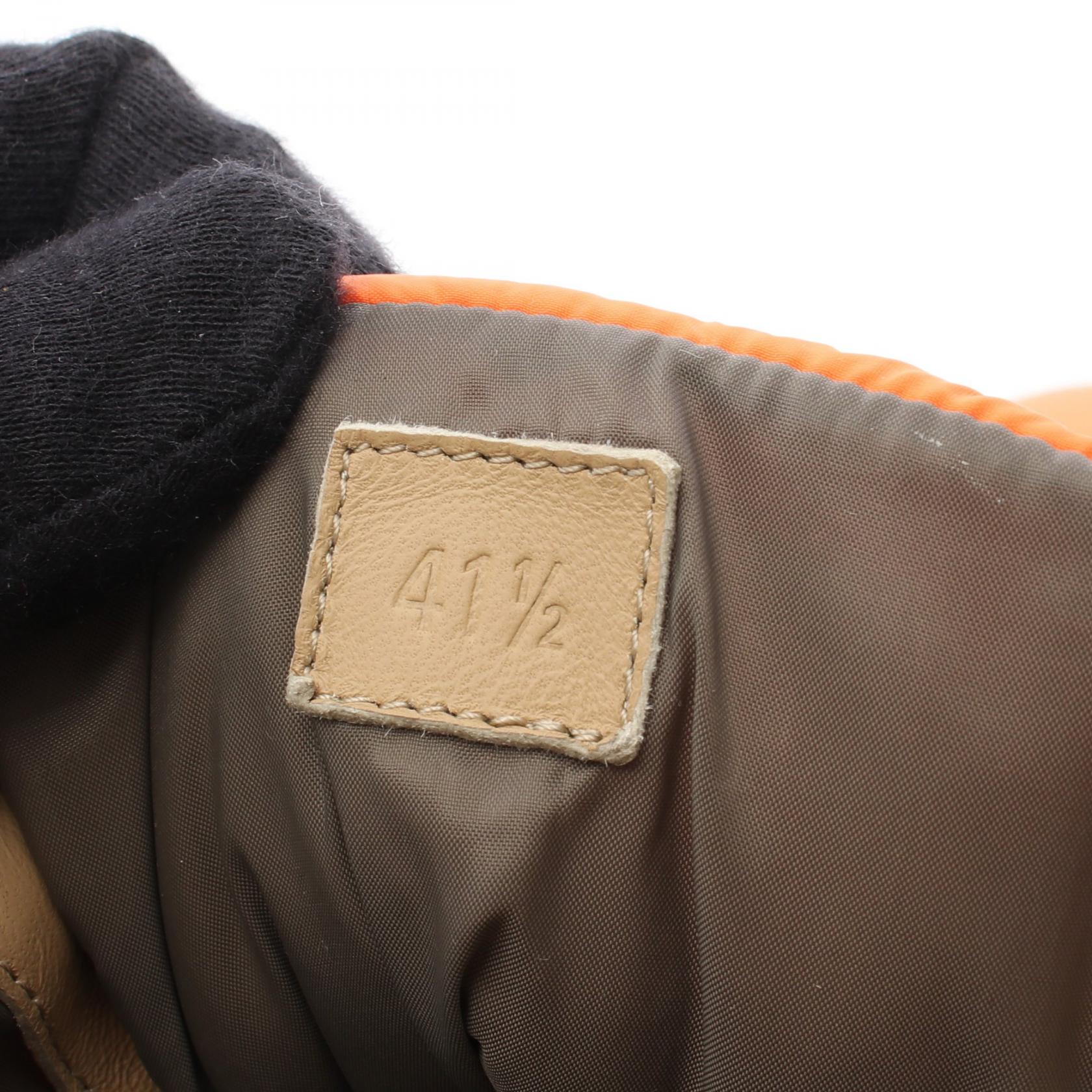 エルメス フレッシュ ナイロンレザー ブーツ