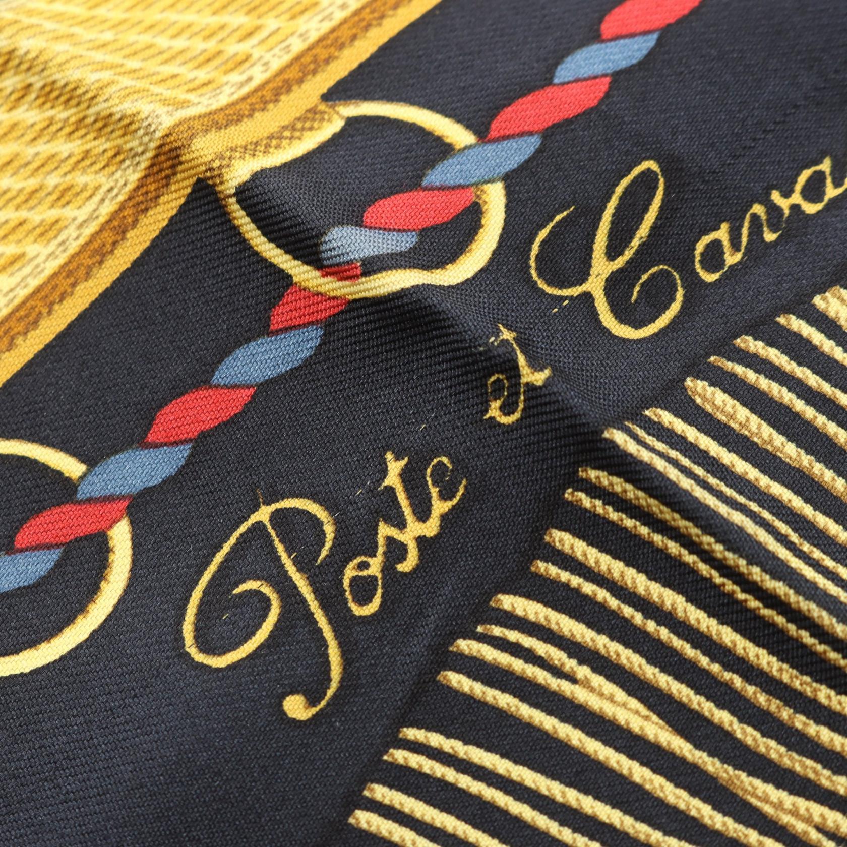 エルメス カレ90 Poste et Cavalerie シルクスカーフ