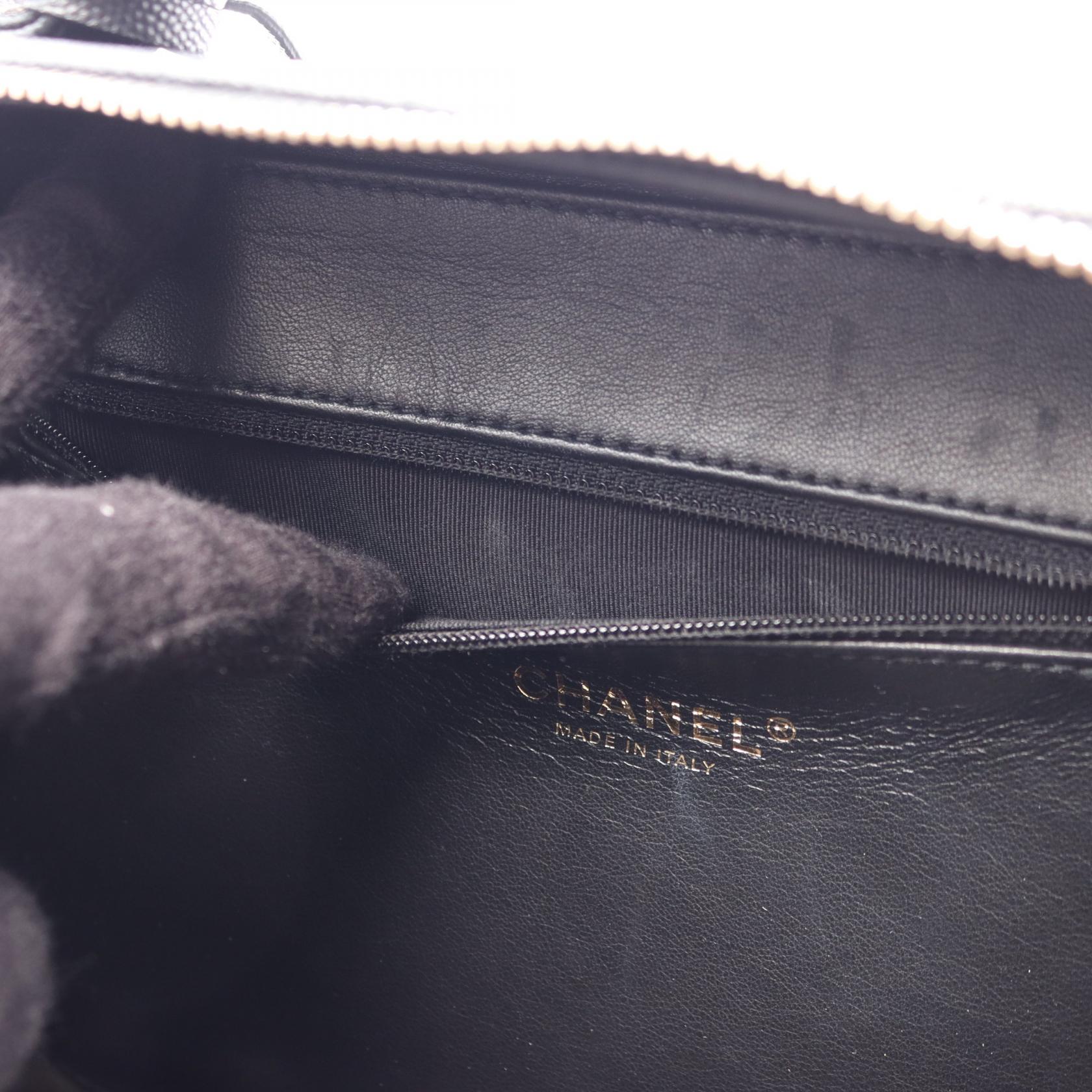 シャネル CCフィリグリー キャビアスキン 2WAYショルダーバッグ