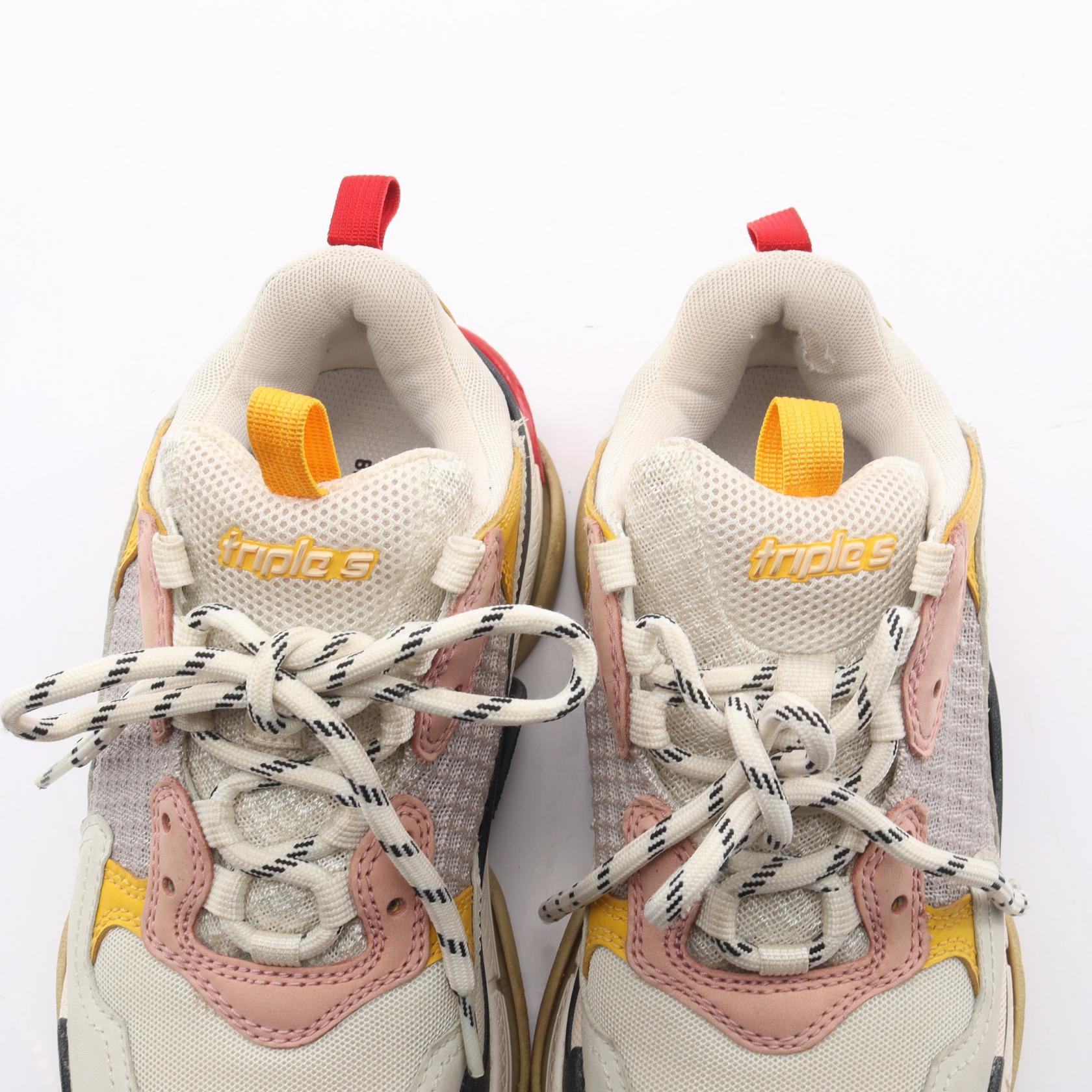 バレンシアガ TRIPLE S レザー スニーカー