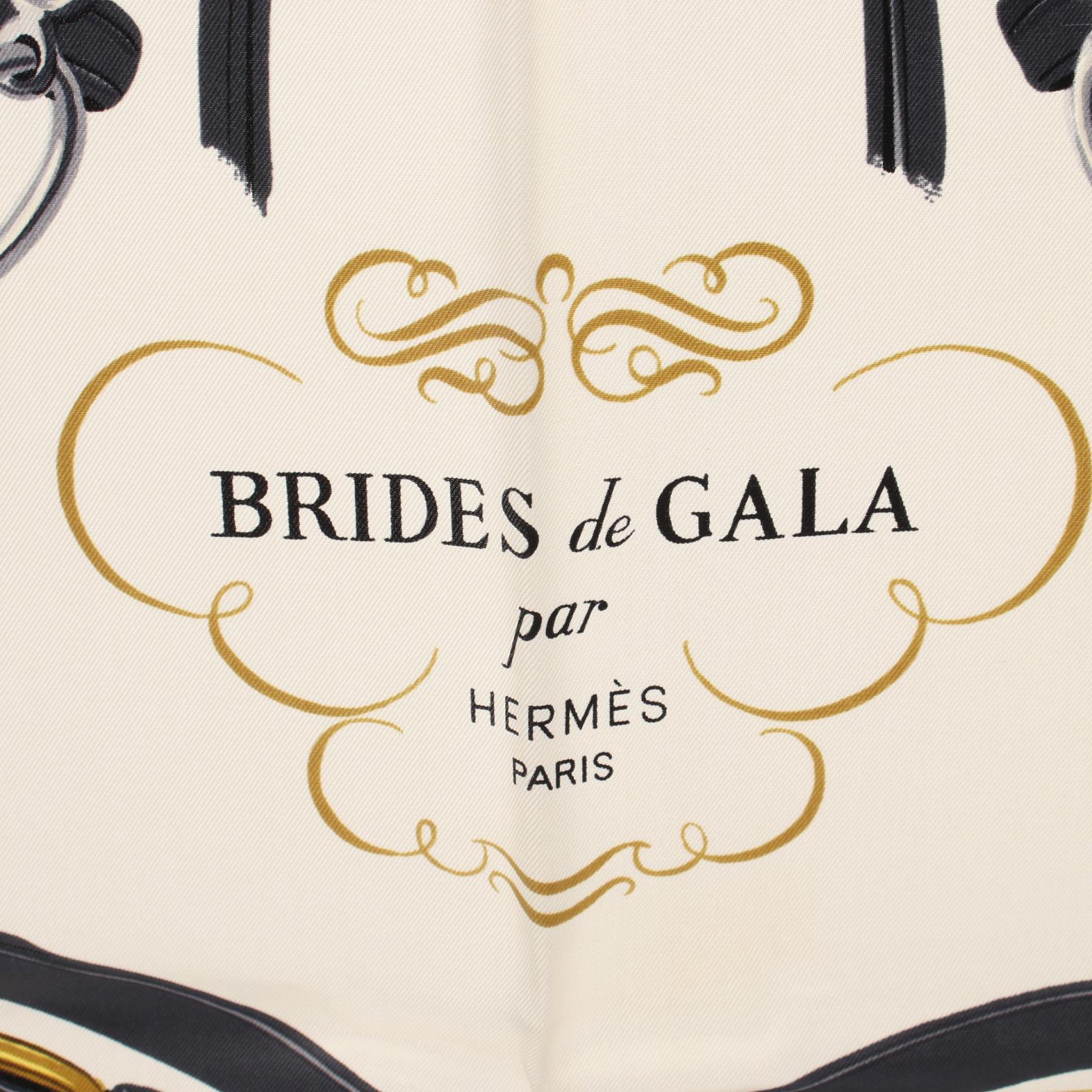 エルメス カレ90 BRIDES de GALA シルクスカーフ