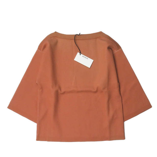 オーラリー GIZA BIRDS EYE DOUBLE FACE BOAT NECK ニットトップス