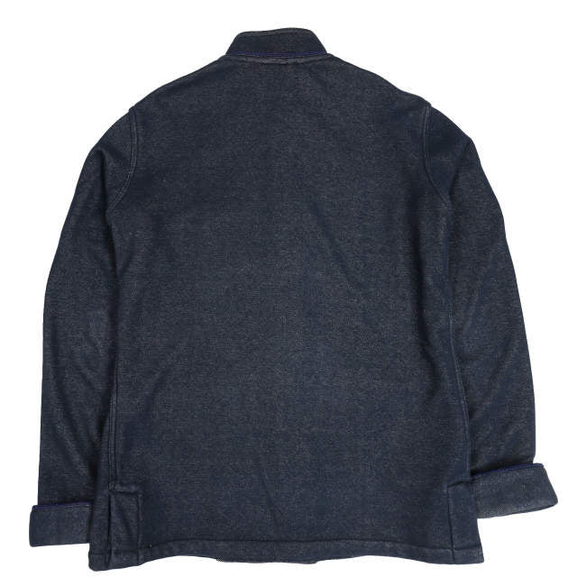 m's braque スタンドカラー チャイナシャツジャケット ネイビー