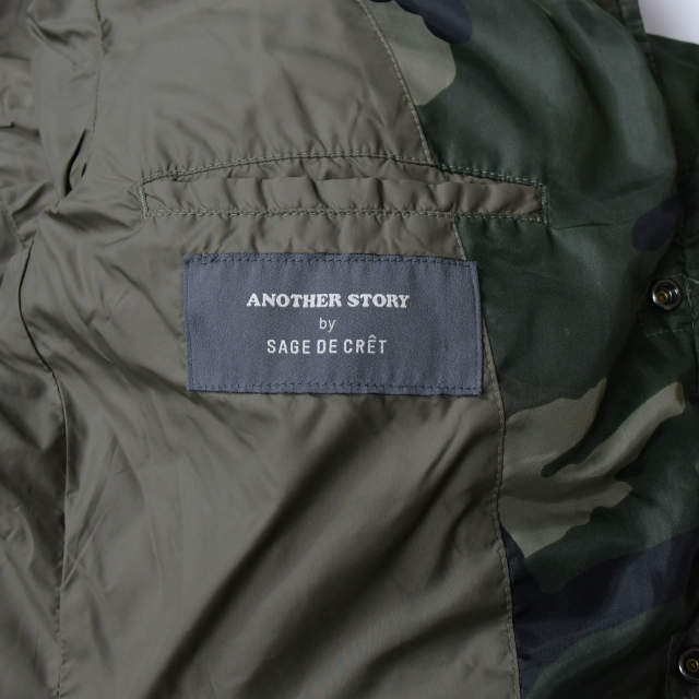 SAGE DE CRET カモフラージュ ダウン ジャケット M グリーン