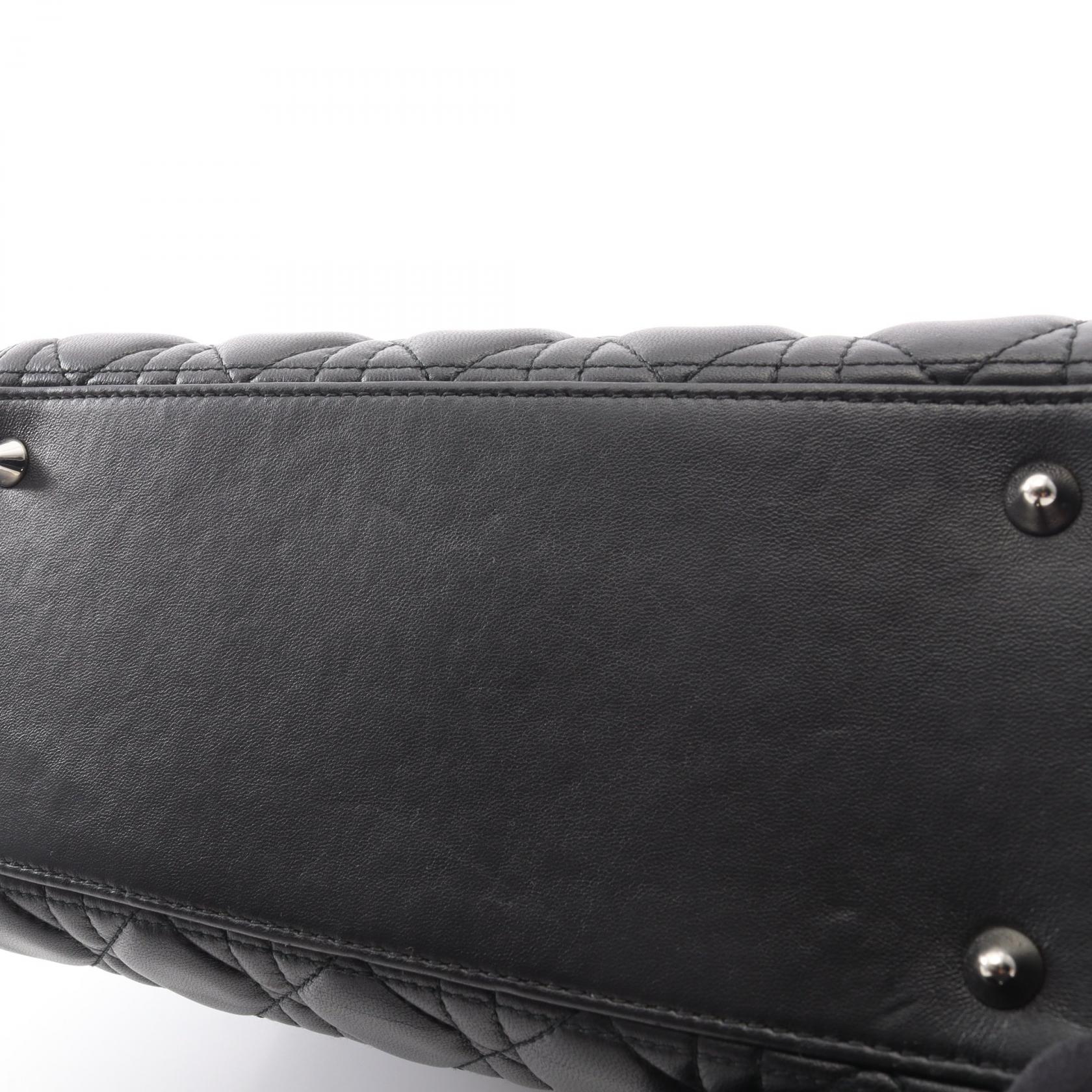 ディオール LADY DIOR レザー2wayハンドバッグ