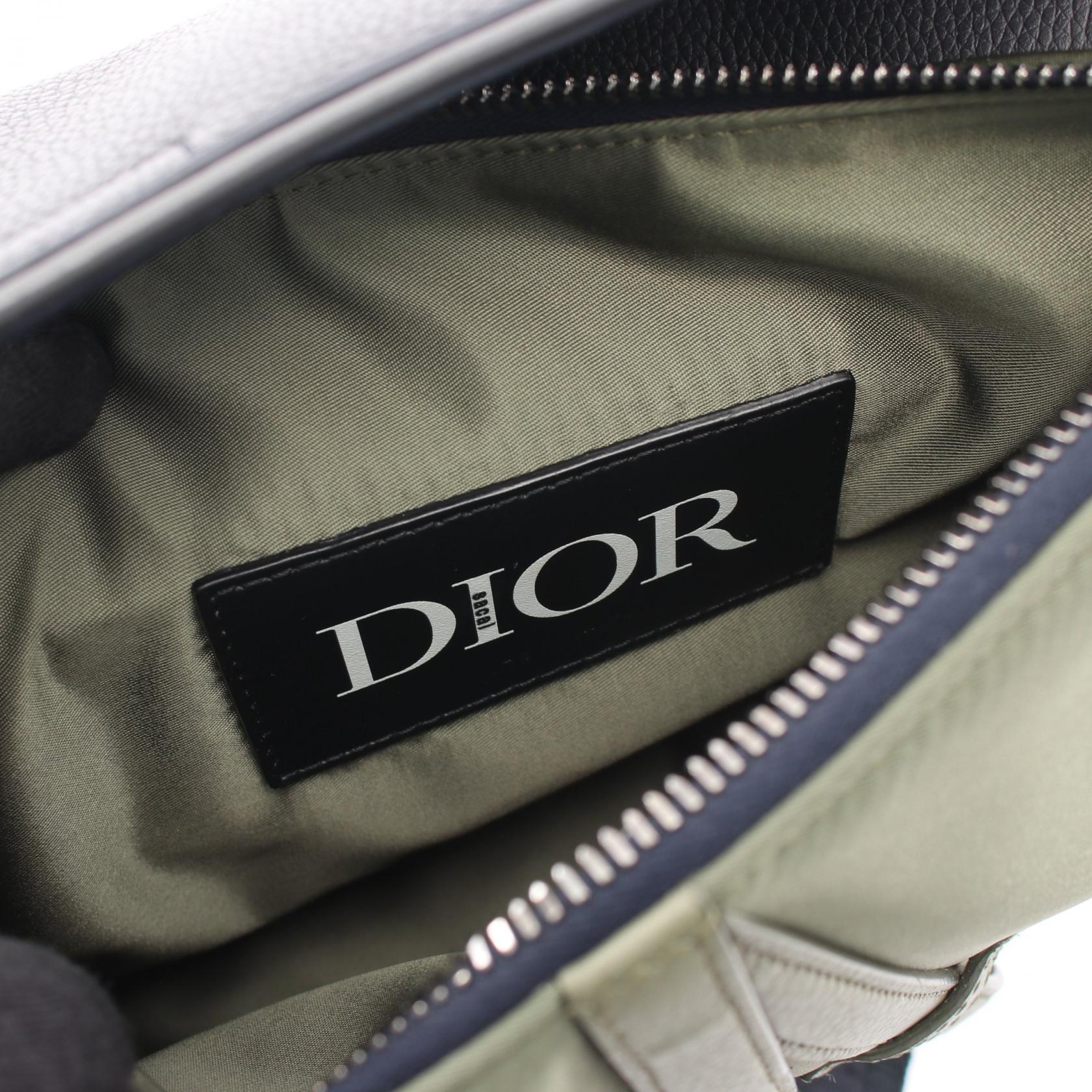 ディオール DIOR x sacai SADDLE ナイロンレザーウエストバッグ