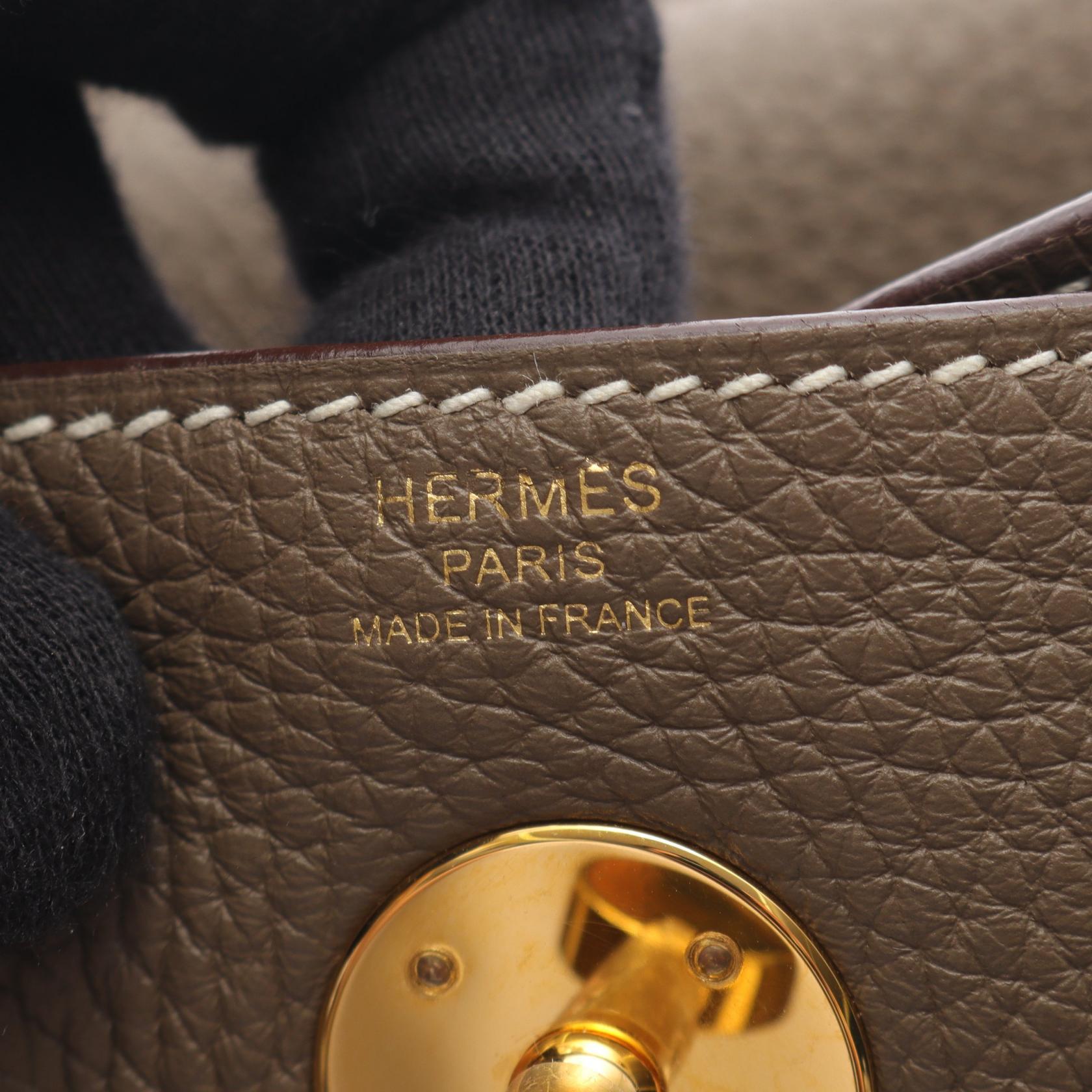 エルメス リンディ トリヨンクレマンス 2WAY ショルダーバッグ