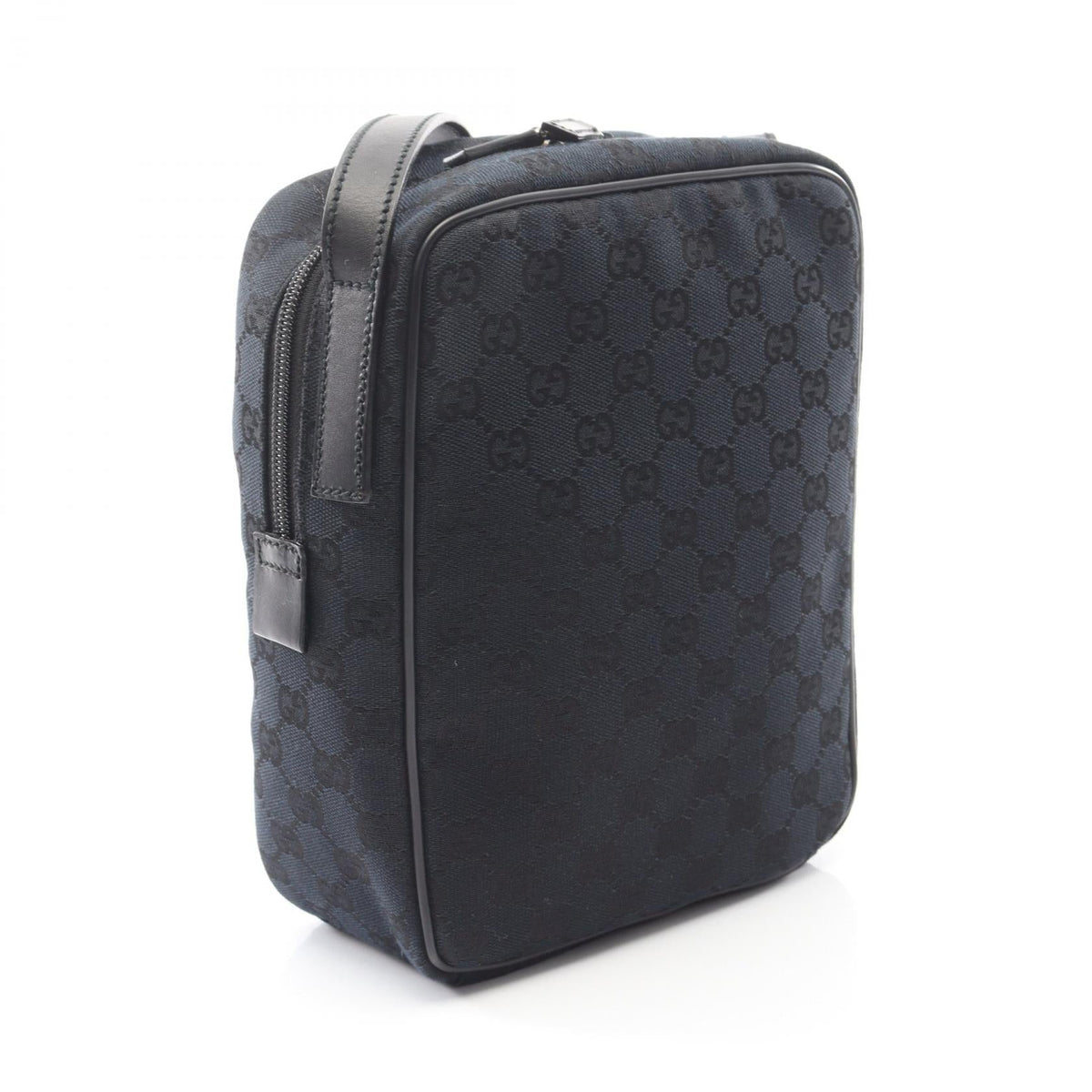 グッチ GGキャンバス レザー ショルダーバッグ