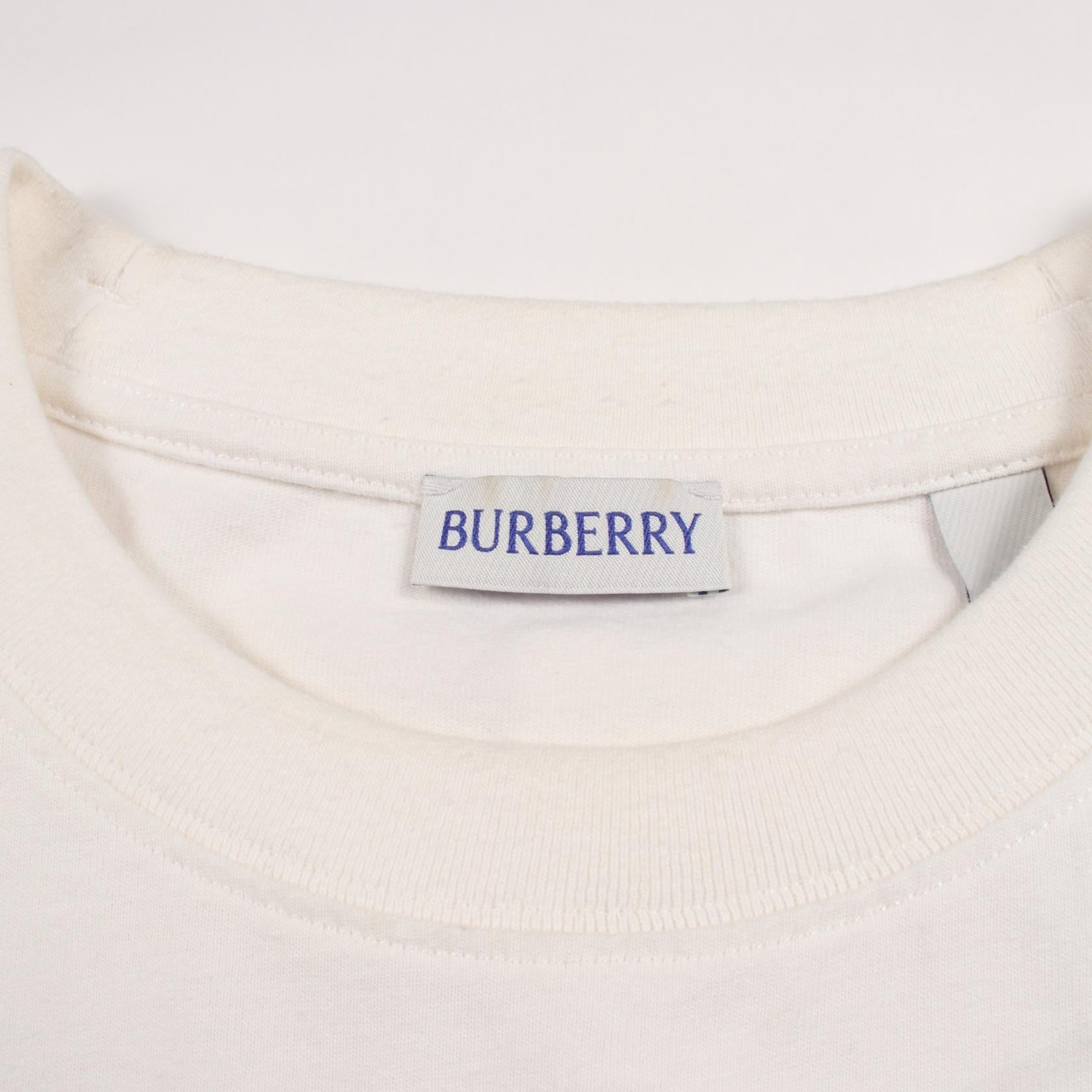 バーバリー クロスステッチナイト コットン 半袖Tシャツ