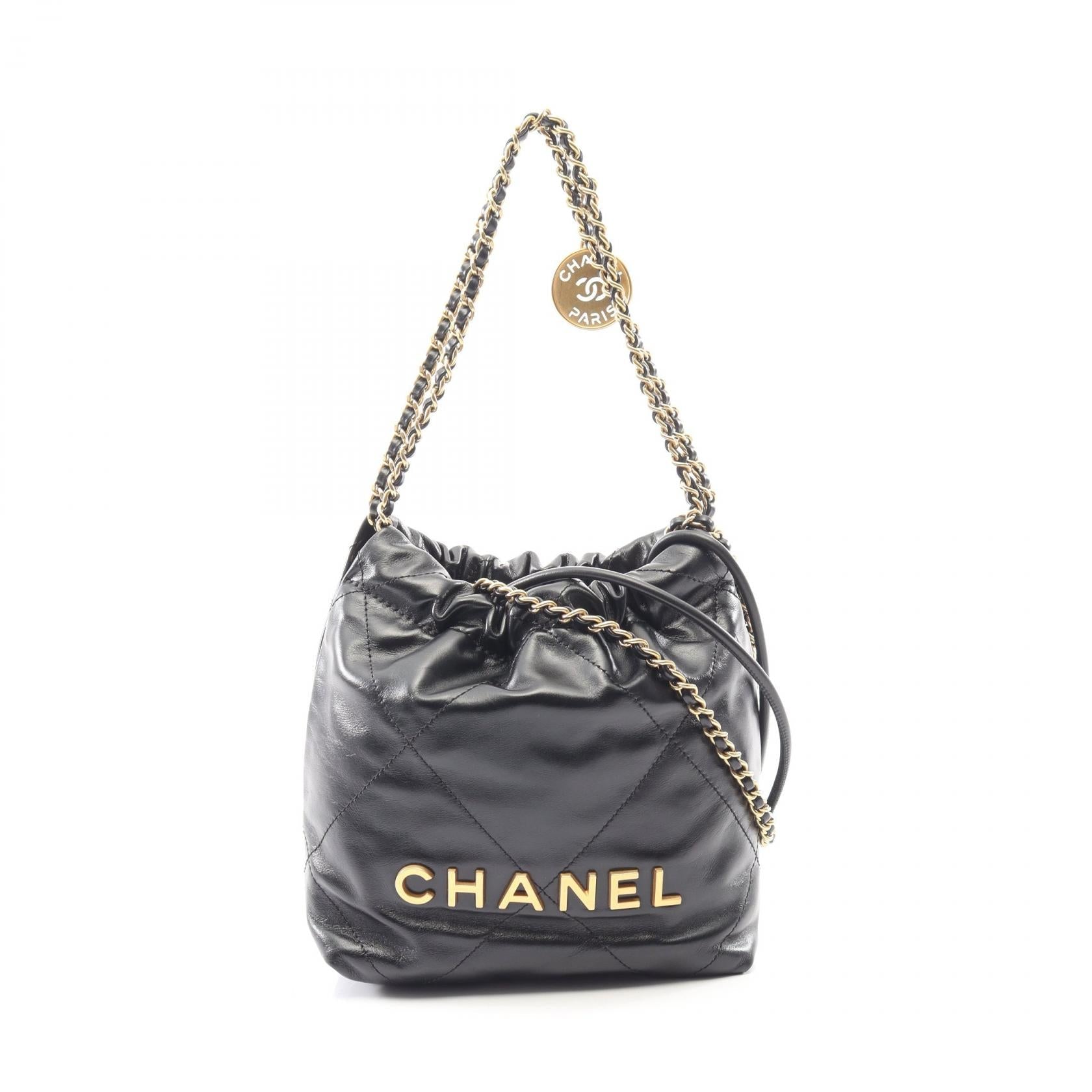 シャネル CHANEL22 レザーショルダーバッグ