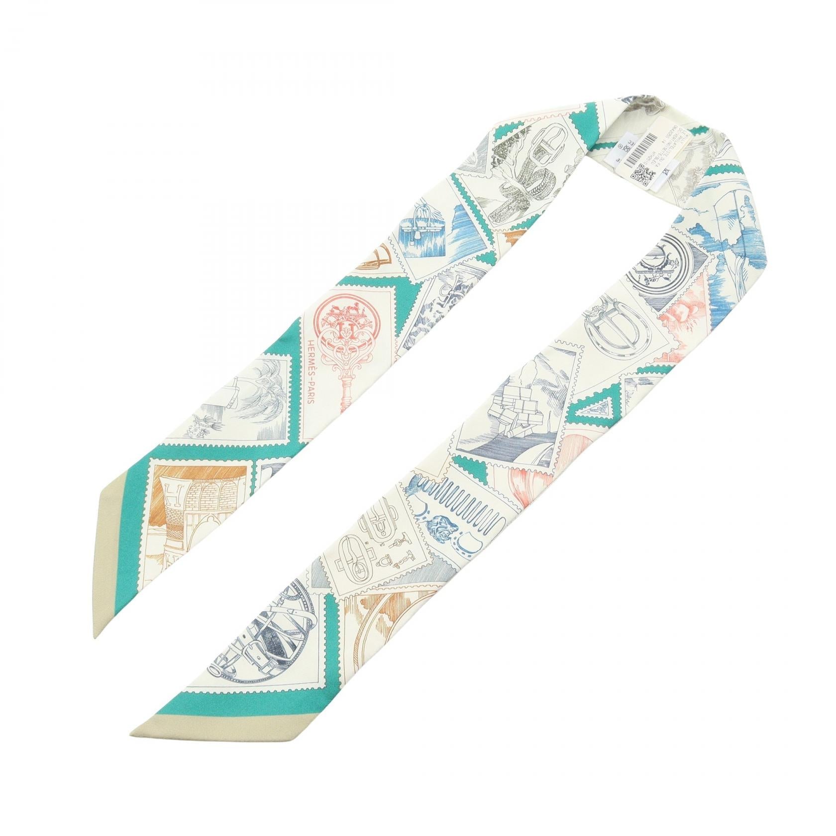 エルメス LE PHILATELISTE DU FAUBOURG シルクスカーフ