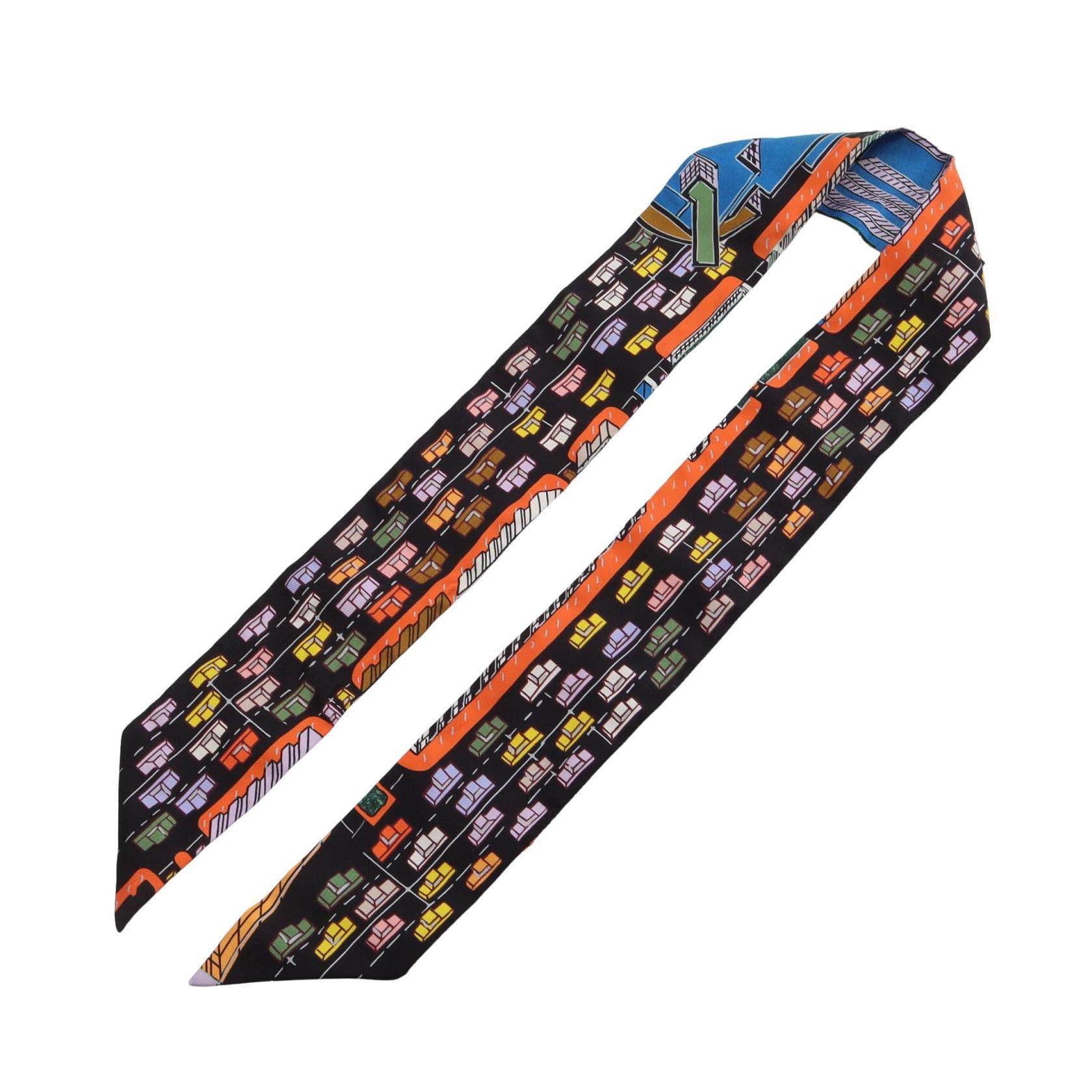エルメス ツイリー PANTIN CITY シルクスカーフ