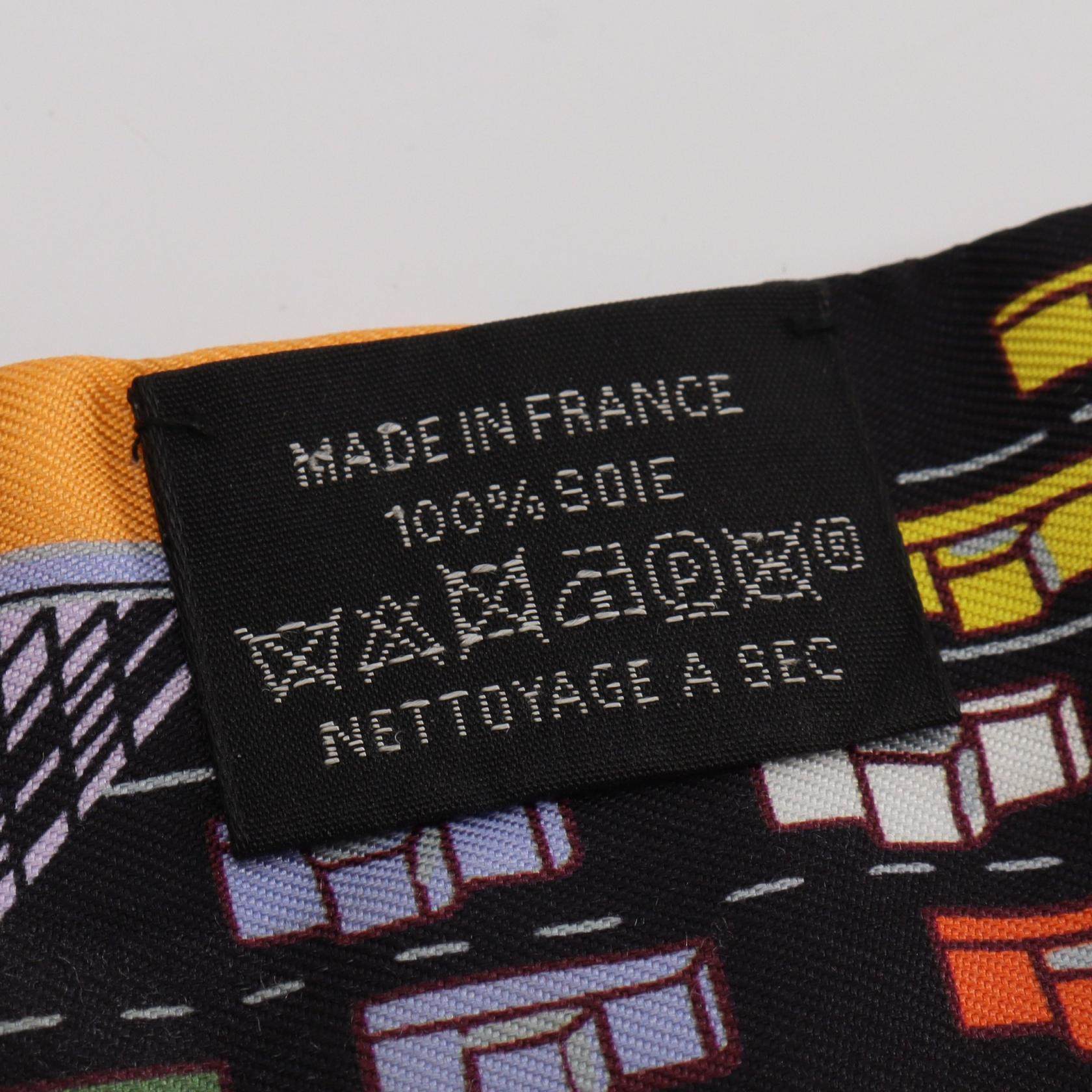 エルメス ツイリー PANTIN CITY シルクスカーフ