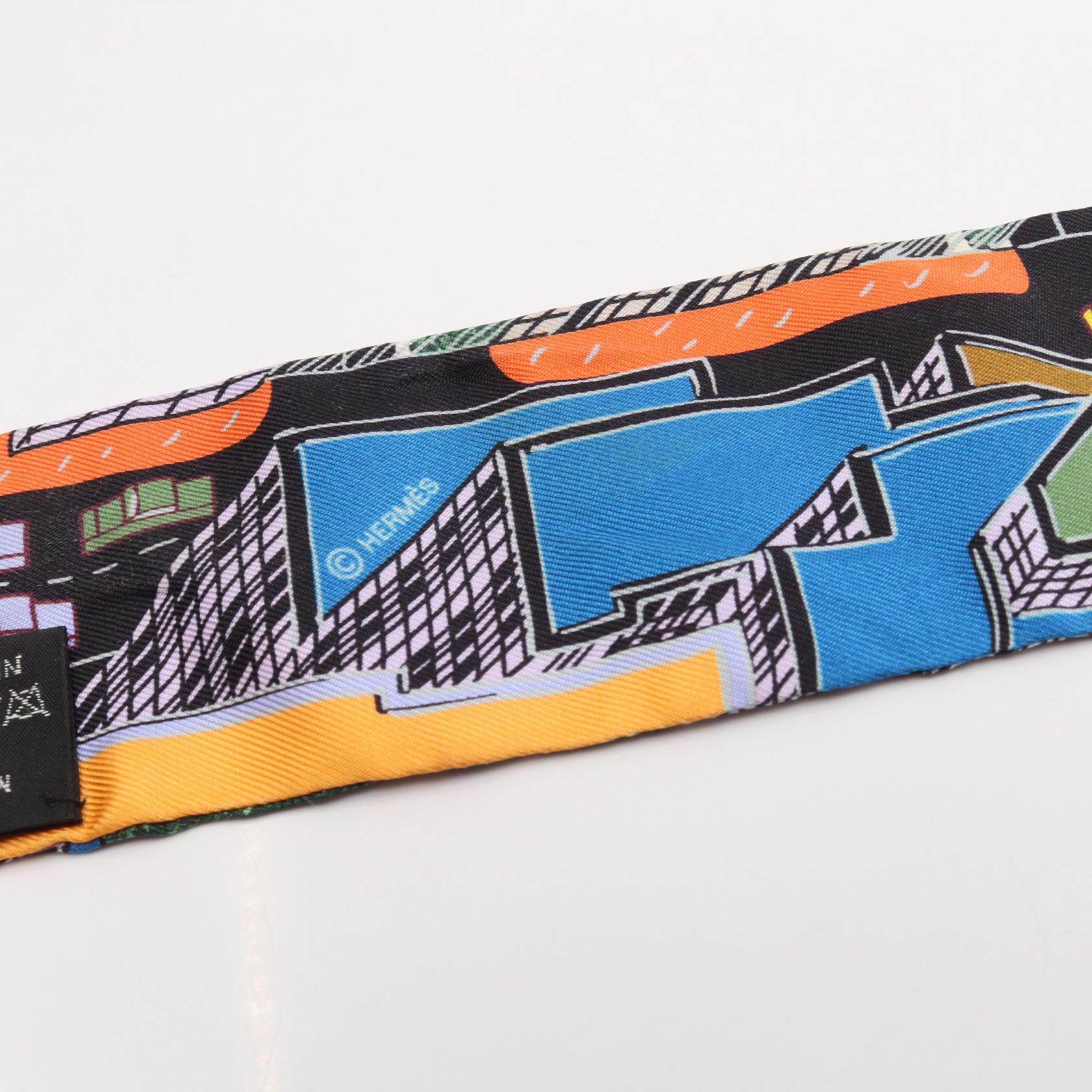 エルメス ツイリー PANTIN CITY シルクスカーフ