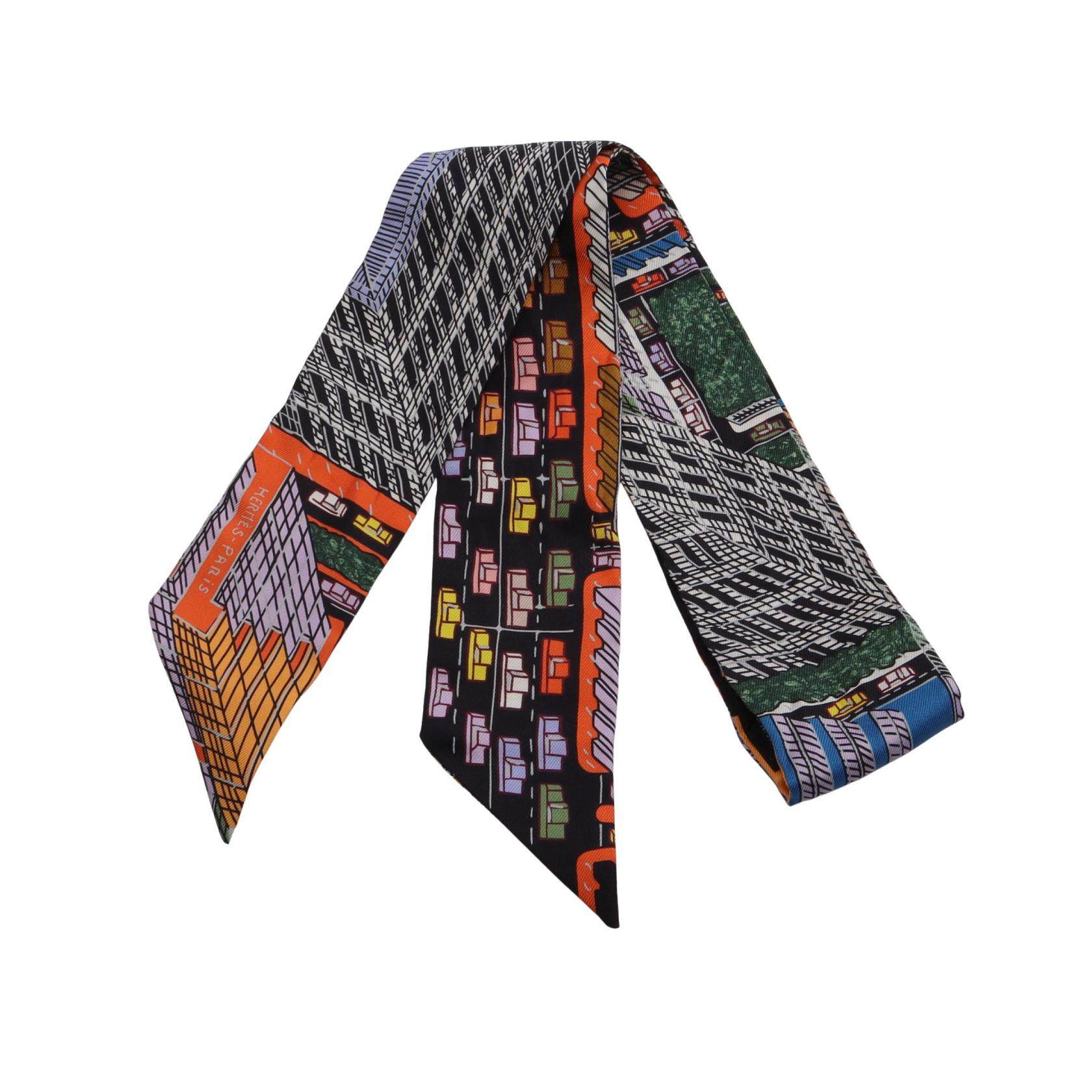 エルメス ツイリー PANTIN CITY シルクスカーフ