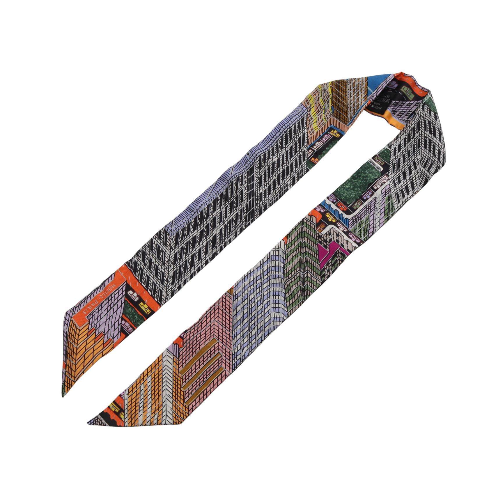 エルメス ツイリー PANTIN CITY シルクスカーフ