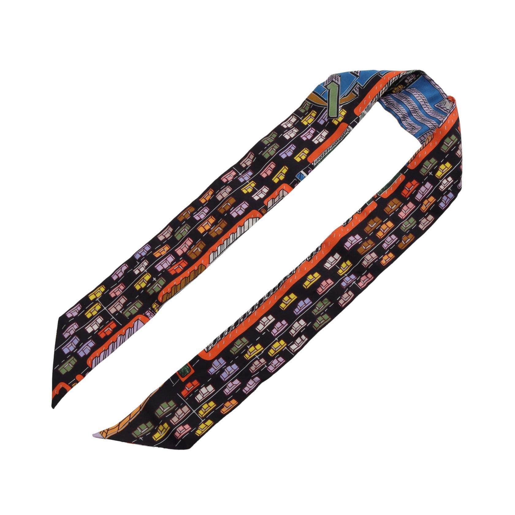 エルメス ツイリー PANTIN CITY シルクスカーフ