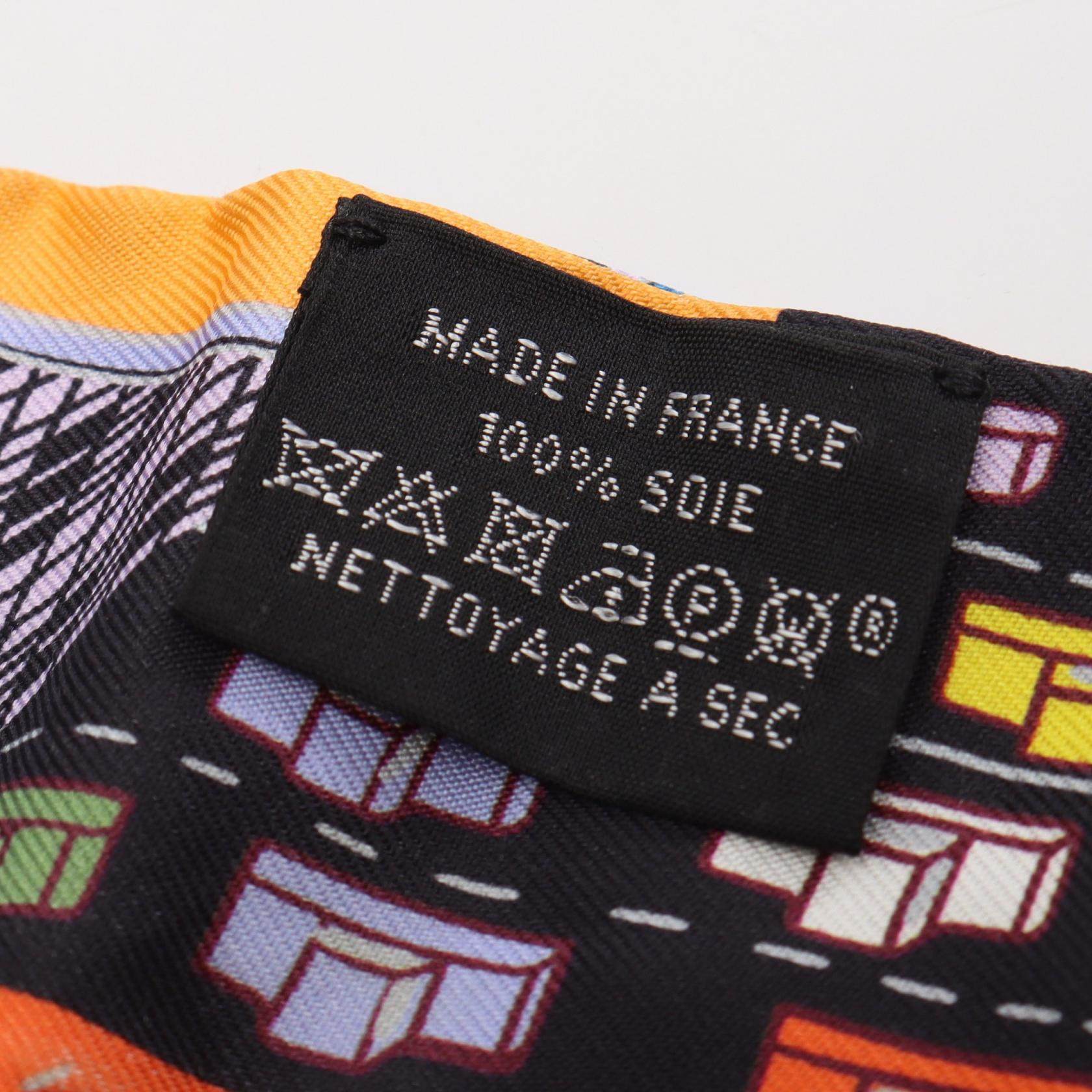 エルメス ツイリー PANTIN CITY シルクスカーフ
