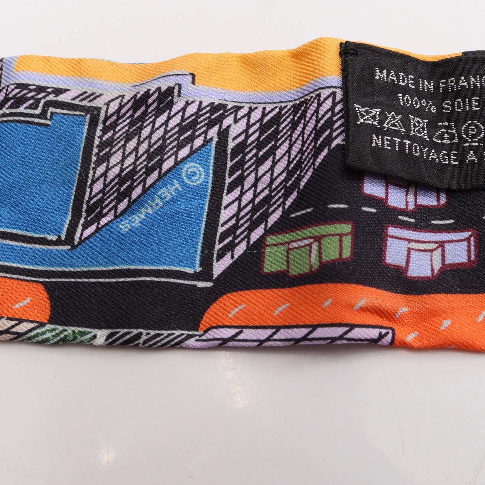 エルメス ツイリー PANTIN CITY シルクスカーフ