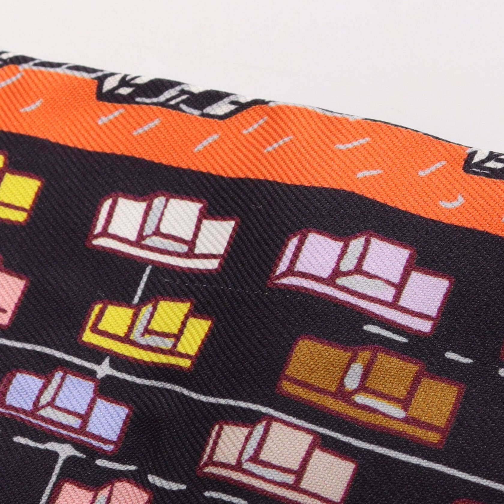 エルメス ツイリー PANTIN CITY シルクスカーフ