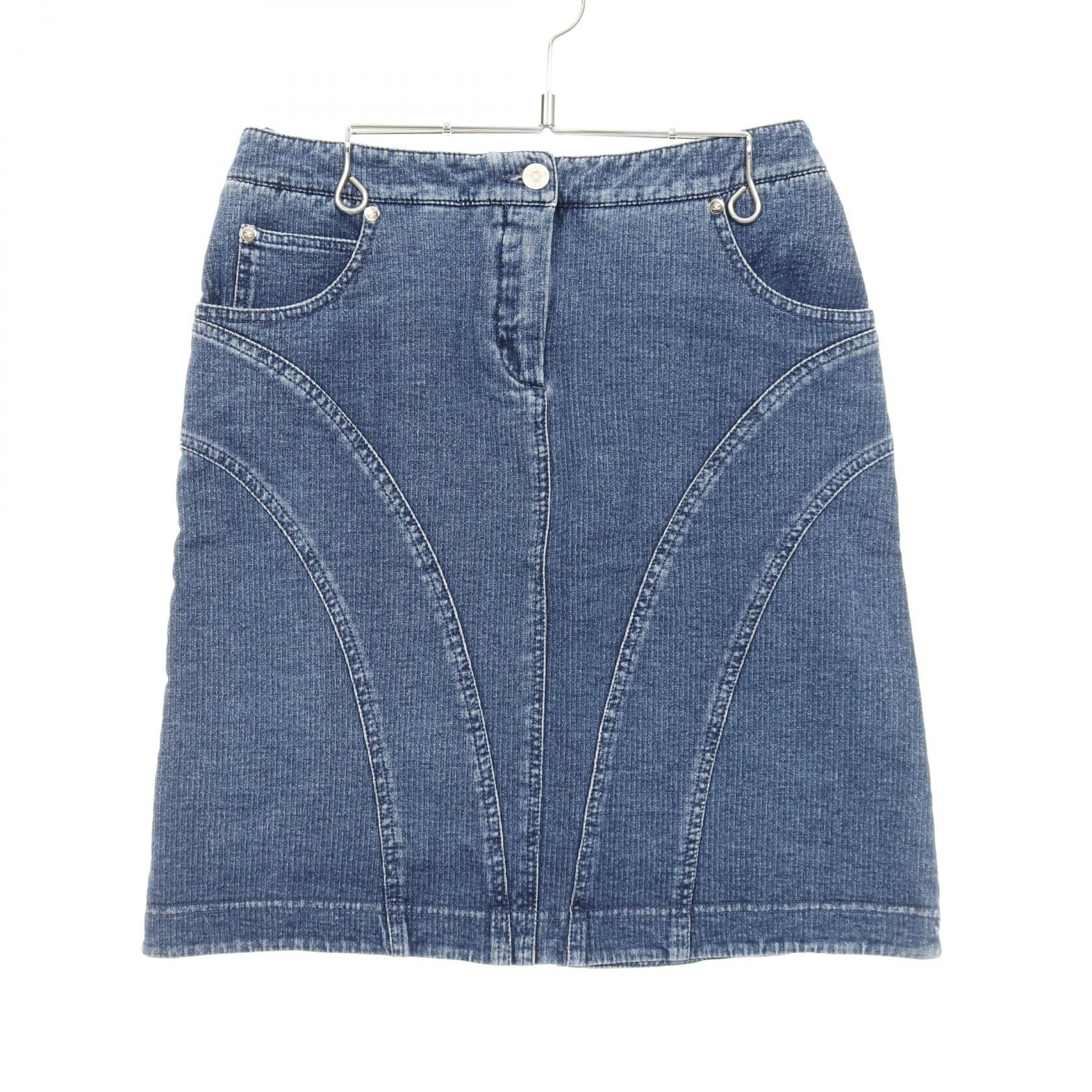 シャネル ココマーク ボタン コットンスカート