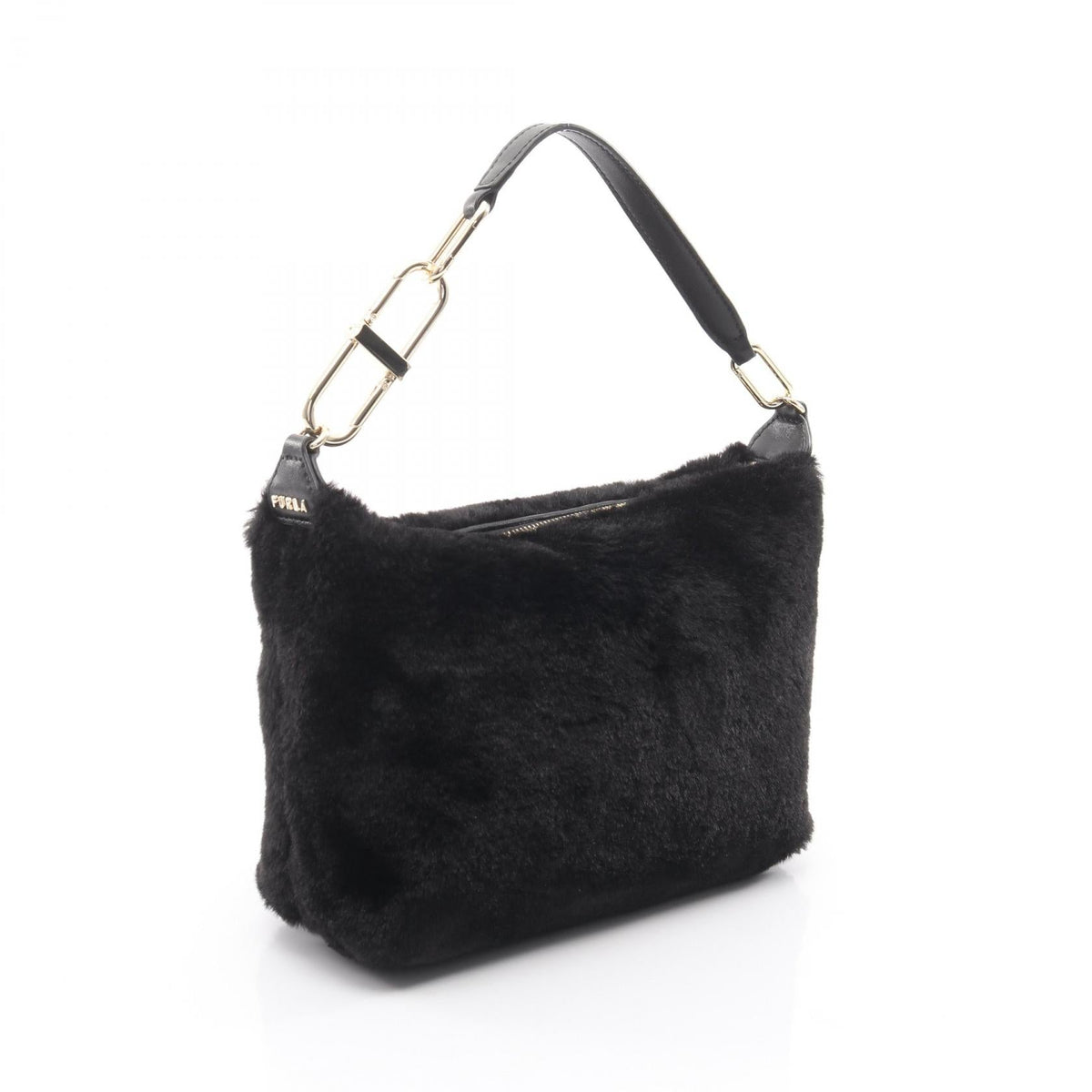 フルラ TEIA-CROSSBODY レザー ファー ショルダーバッグ