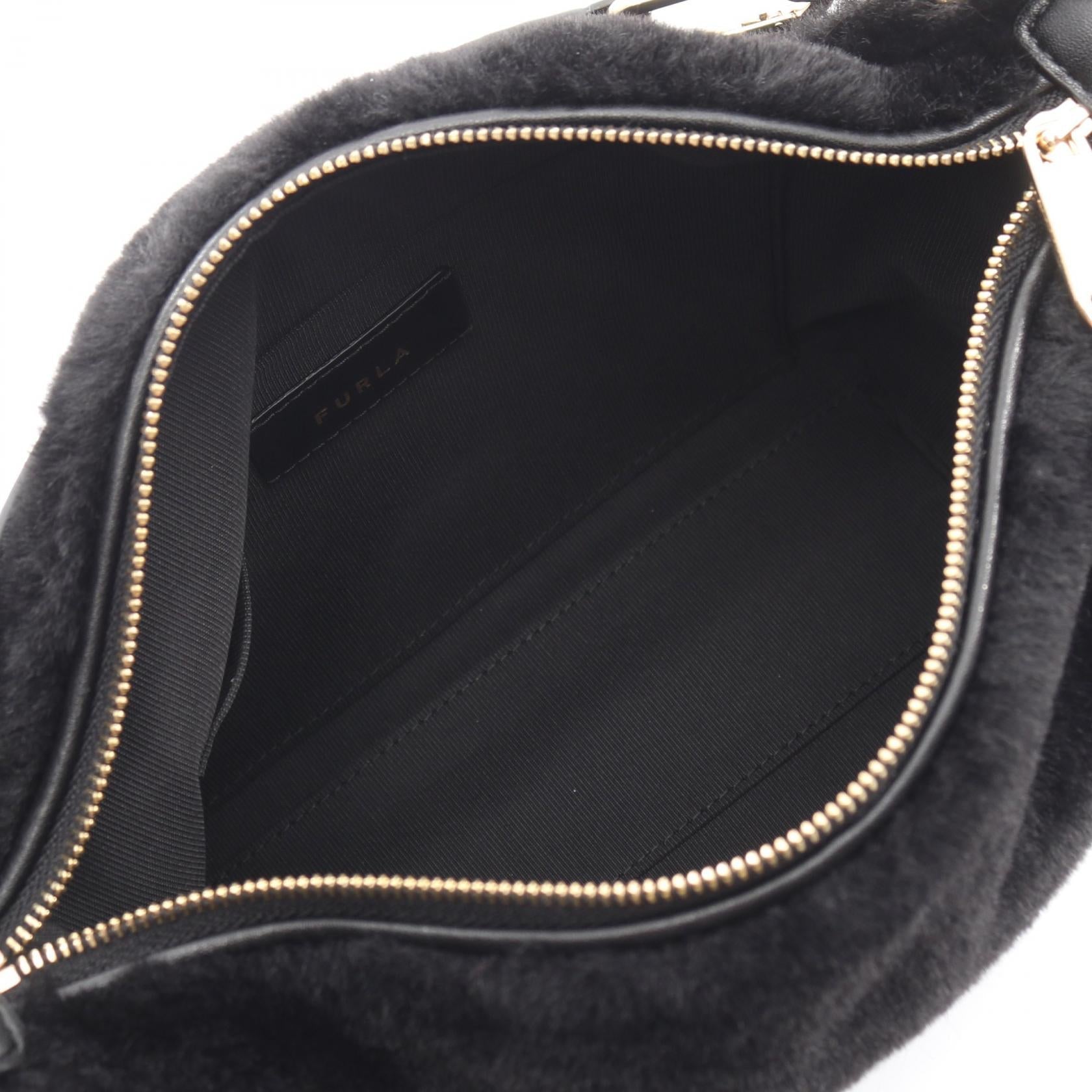 フルラ TEIA-CROSSBODY レザー ファー ショルダーバッグ