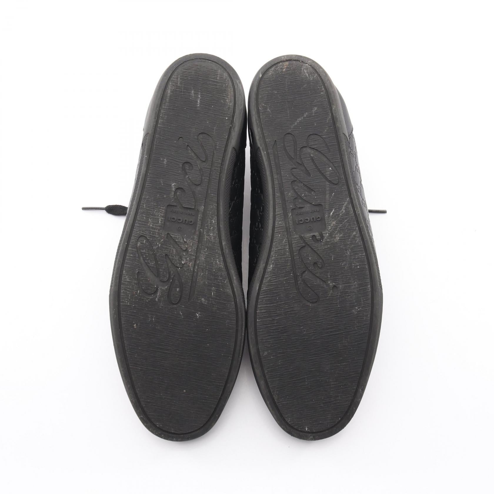 グッチ マイクログッチシマ レザースニーカー