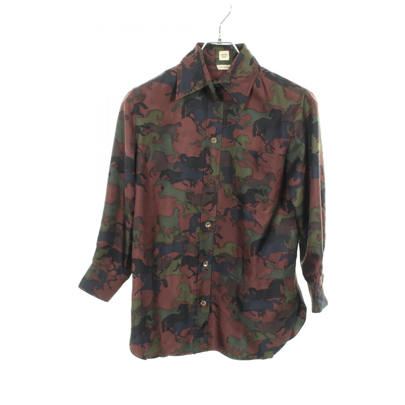 エルメス 馬柄シルクトップス