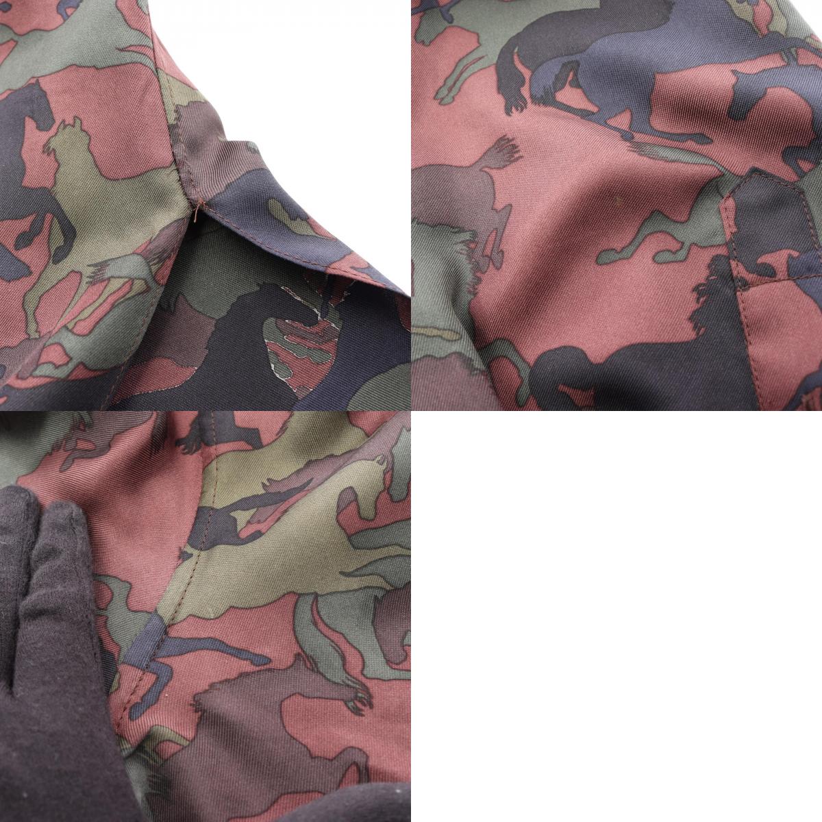 エルメス 馬柄シルクトップス