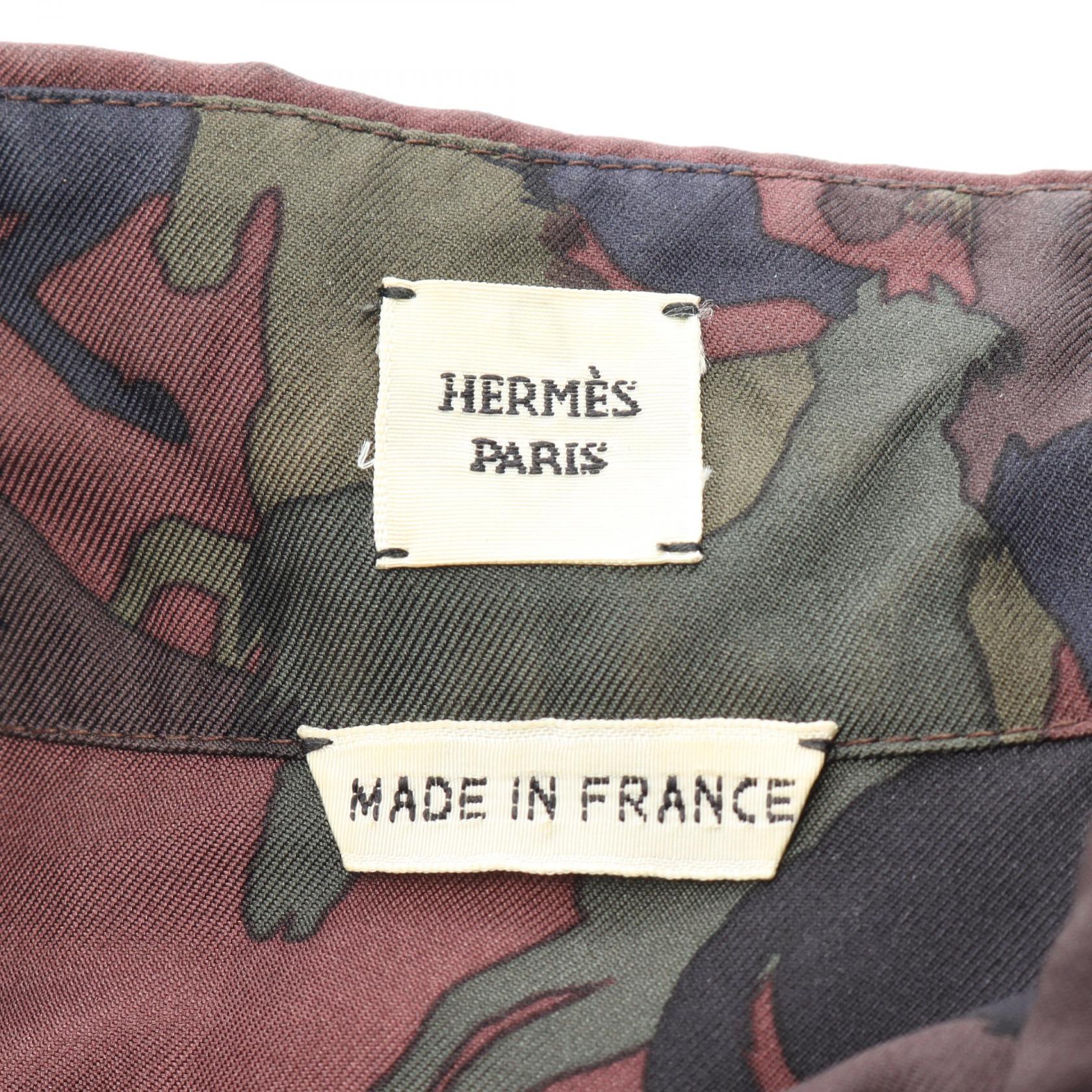エルメス 馬柄シルクトップス